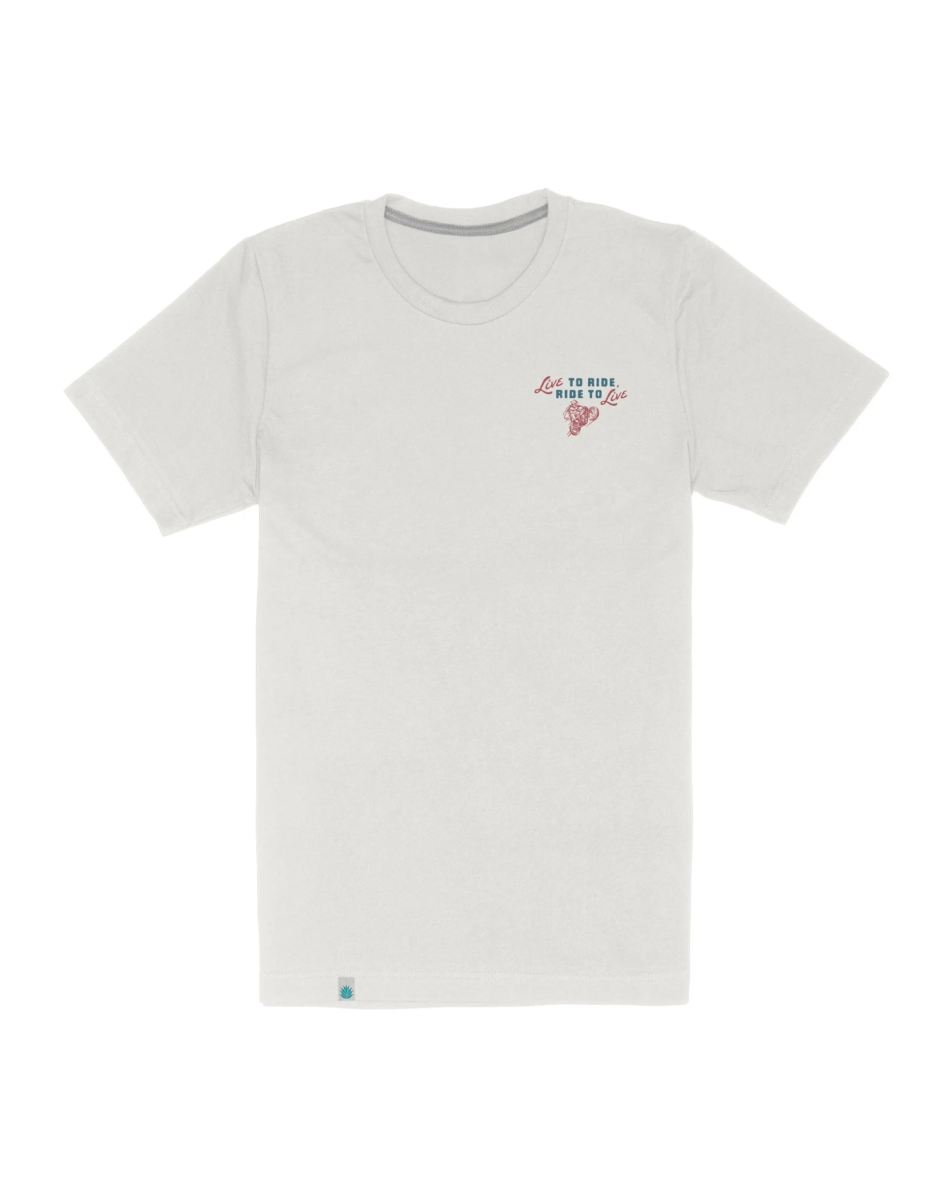 Sendero x Waco Surf Live To Ride S/S T-Shirt - Vintage White - Image 7