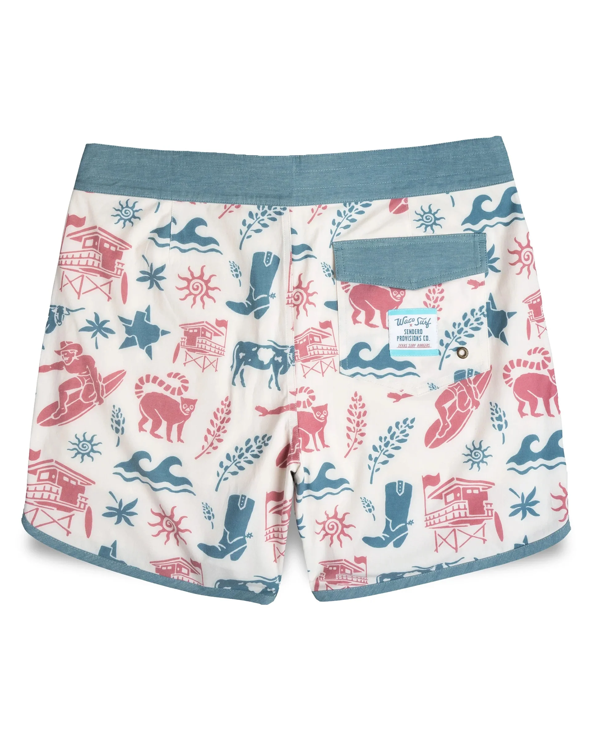 Sendero x Waco Surf Point Bar Boardshorts - Texas Surf - Image 7