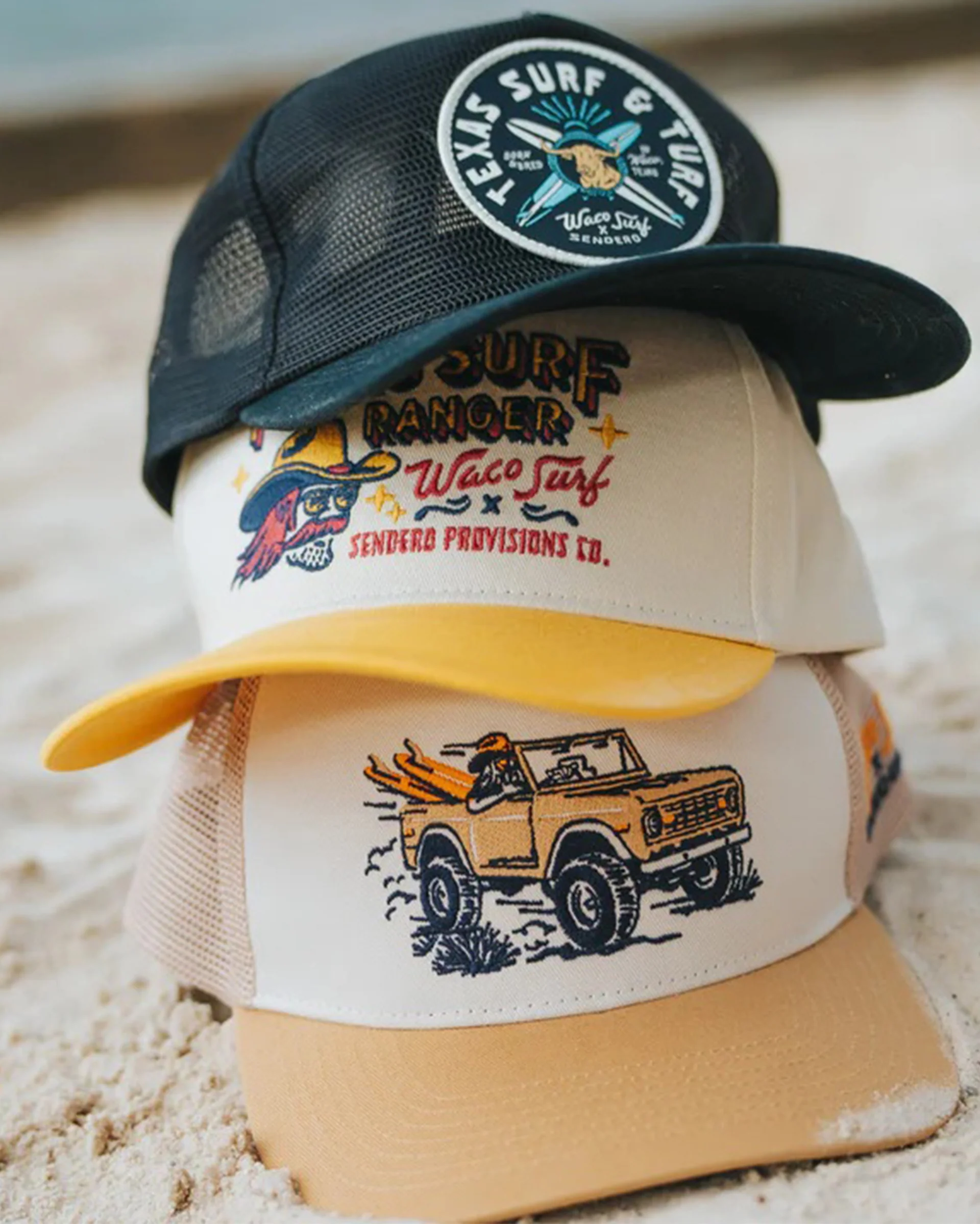 Sendero x Waco Surf Texas Surf And Turf Hat - Black - Image 2