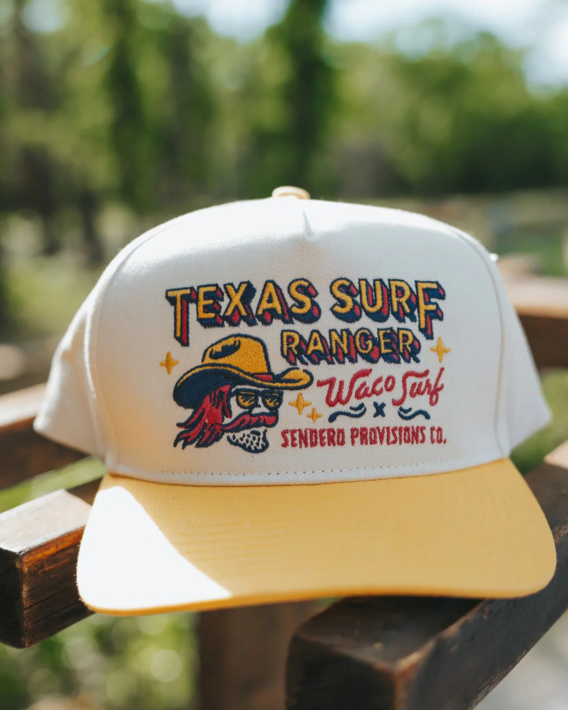Sendero x Waco Surf Texas Surf Ranger Hat - White - Image 2