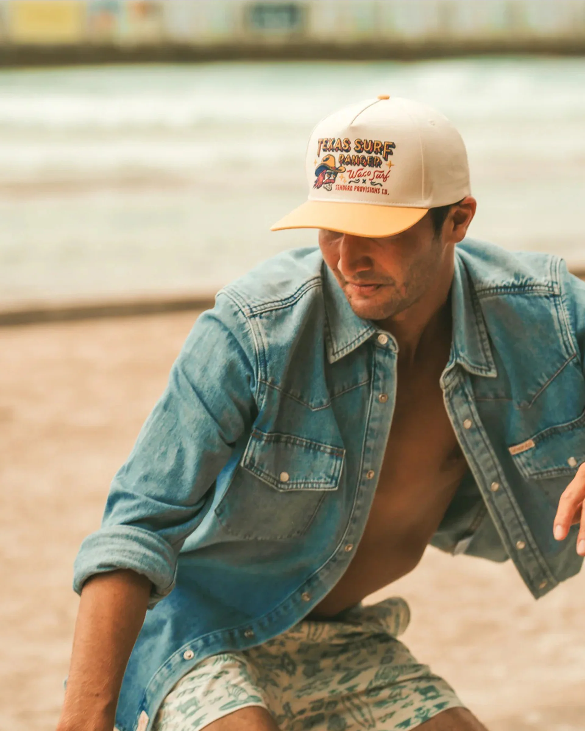 Sendero x Waco Surf Texas Surf Ranger Hat - White - Image 5