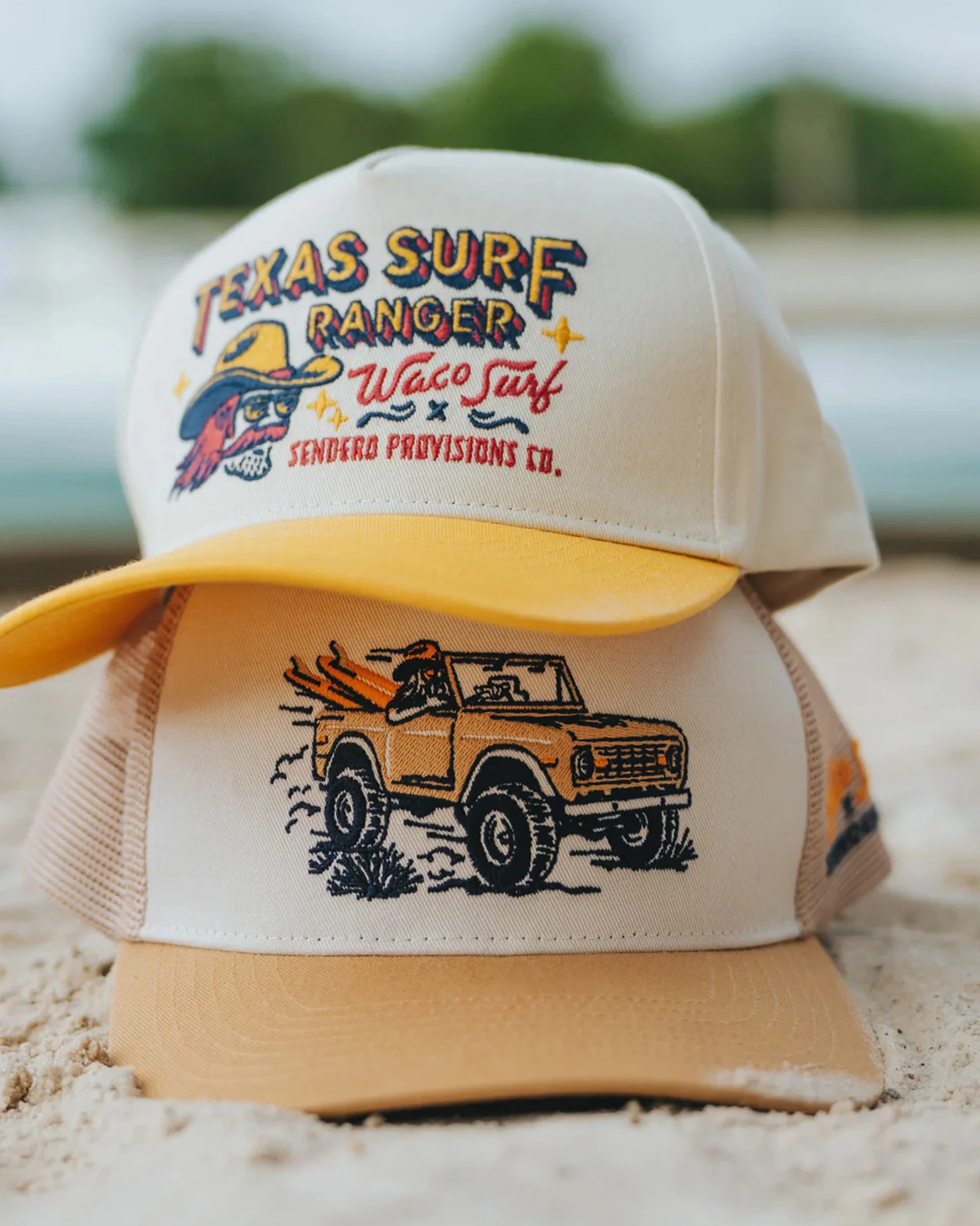 Sendero x Waco Surf Texas Surf Ranger Hat - White - Image 6