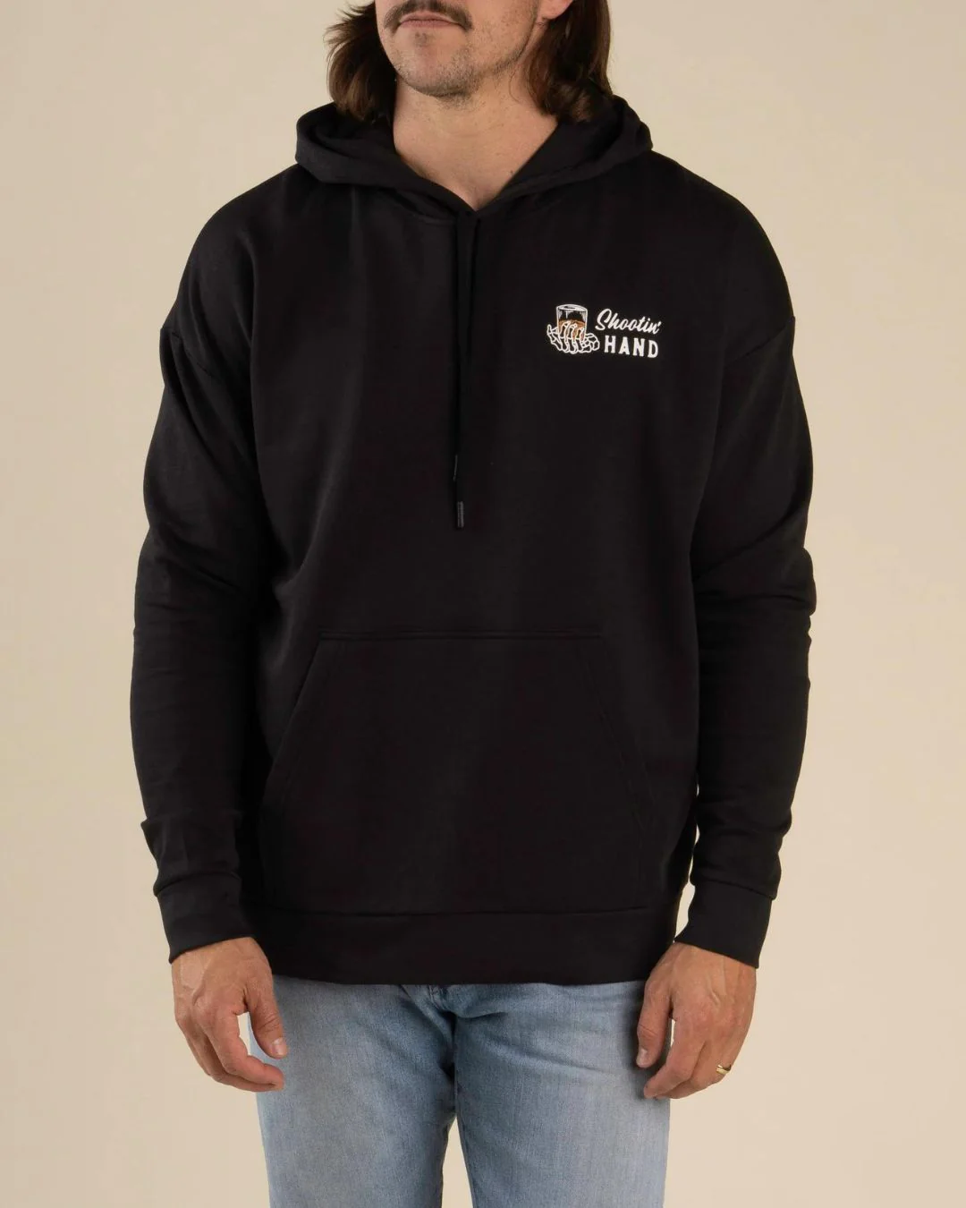Shootin' Hand Hoodie - Black - Image 4