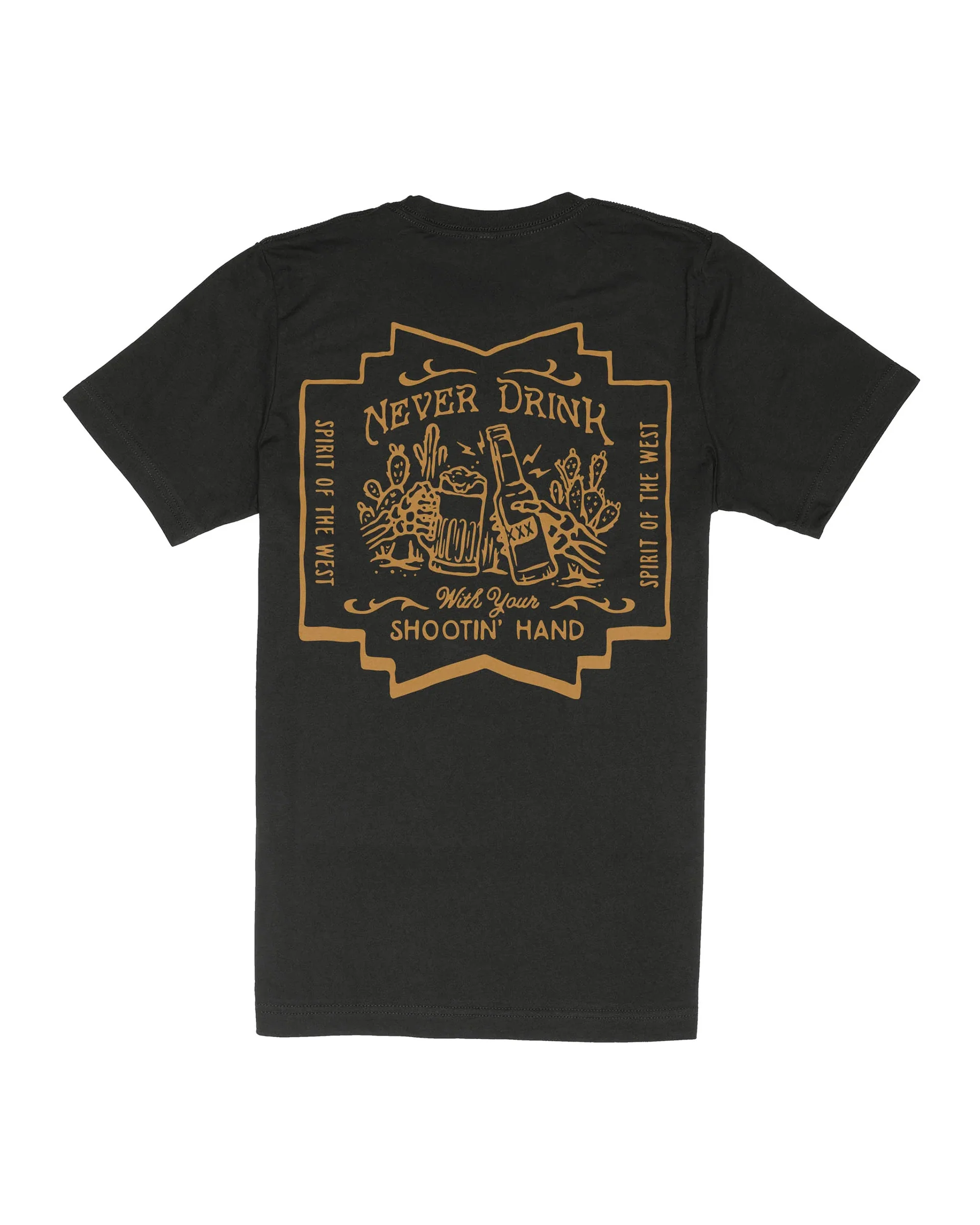 Shootin' Hand S/S T-Shirt - ¡Salud! Edition - Black