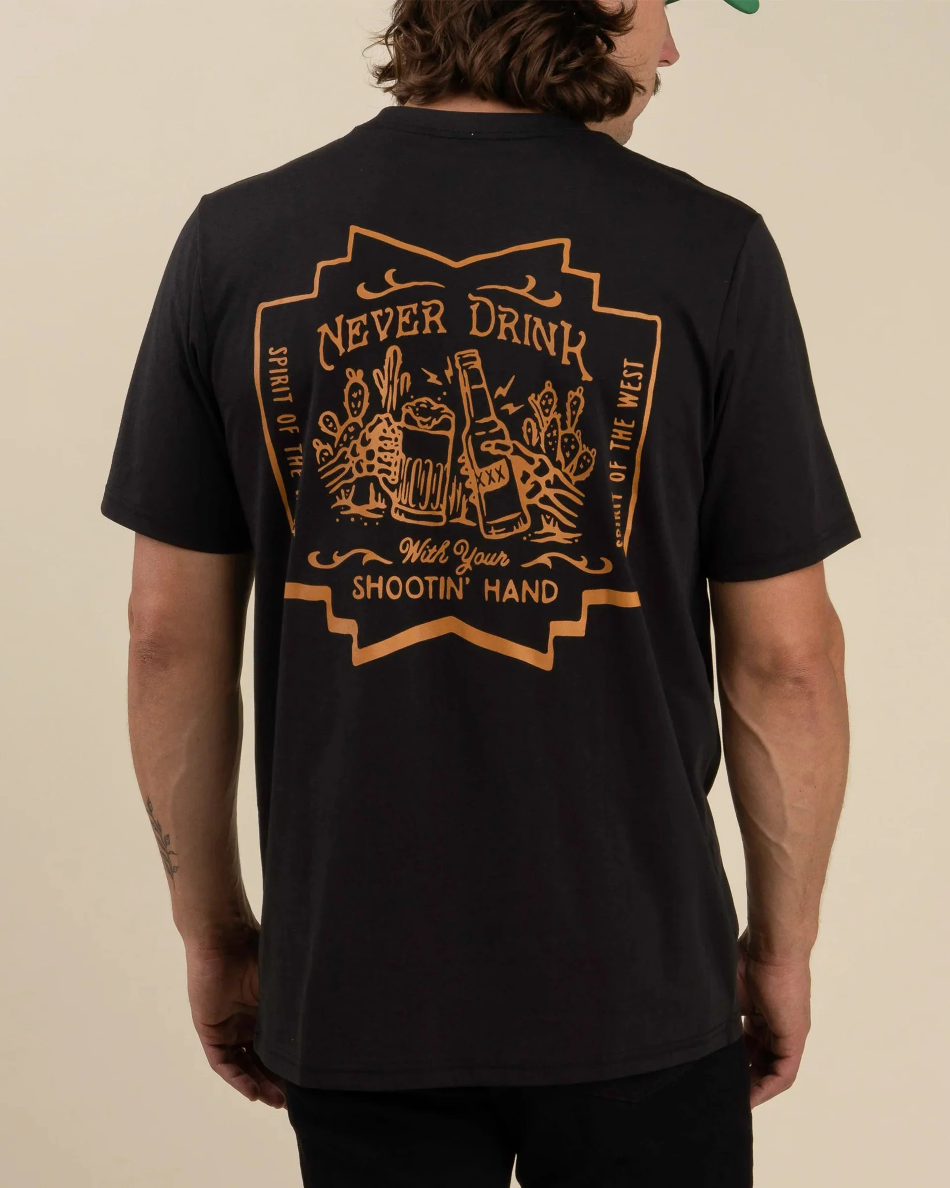 Shootin' Hand S/S T-Shirt - ¡Salud! Edition - Black - Image 2