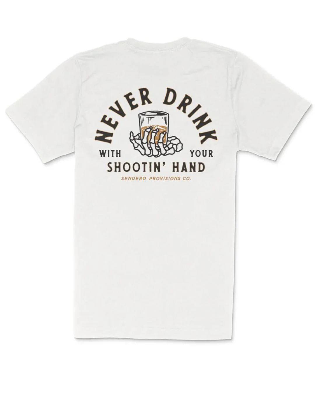 Shootin' Hand T-Shirt - Vintage White
