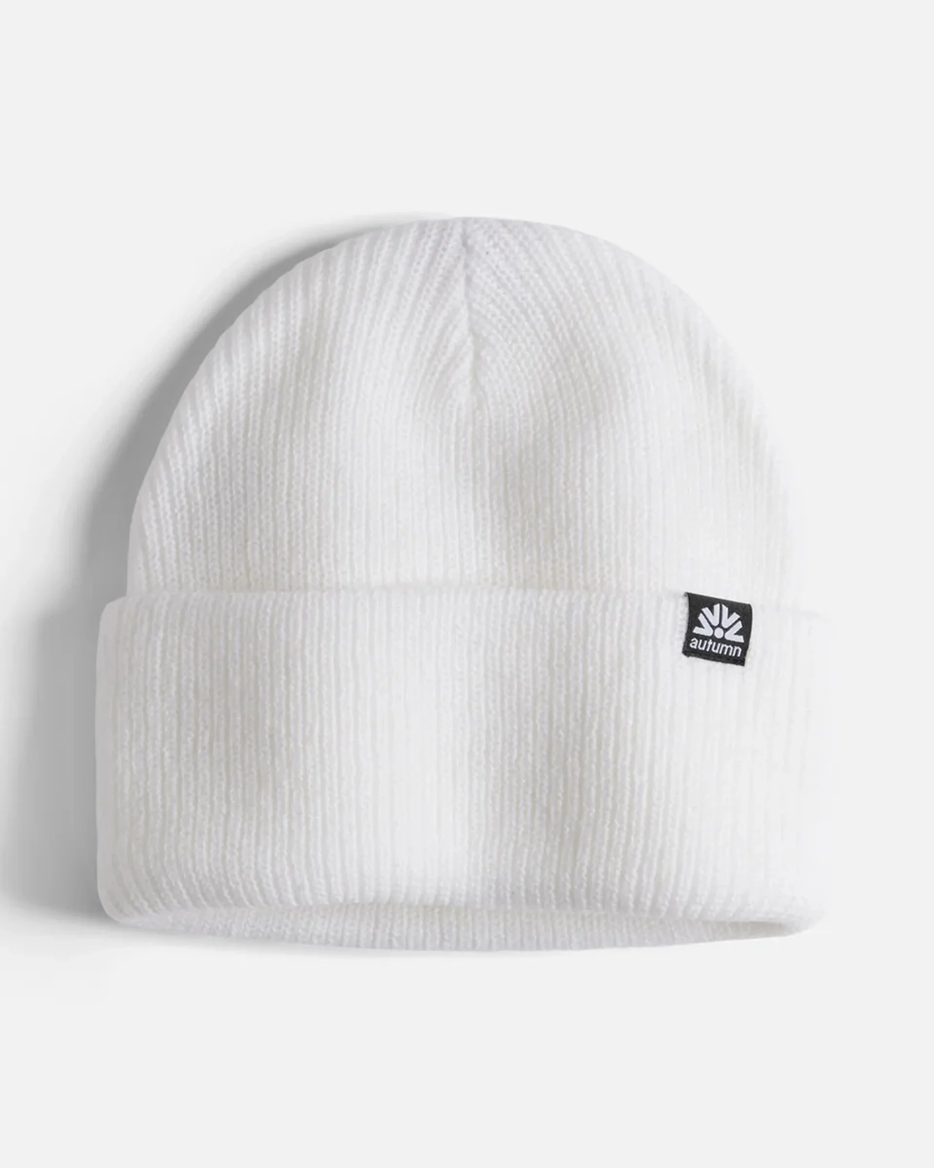 Simple Solid Beanie - White