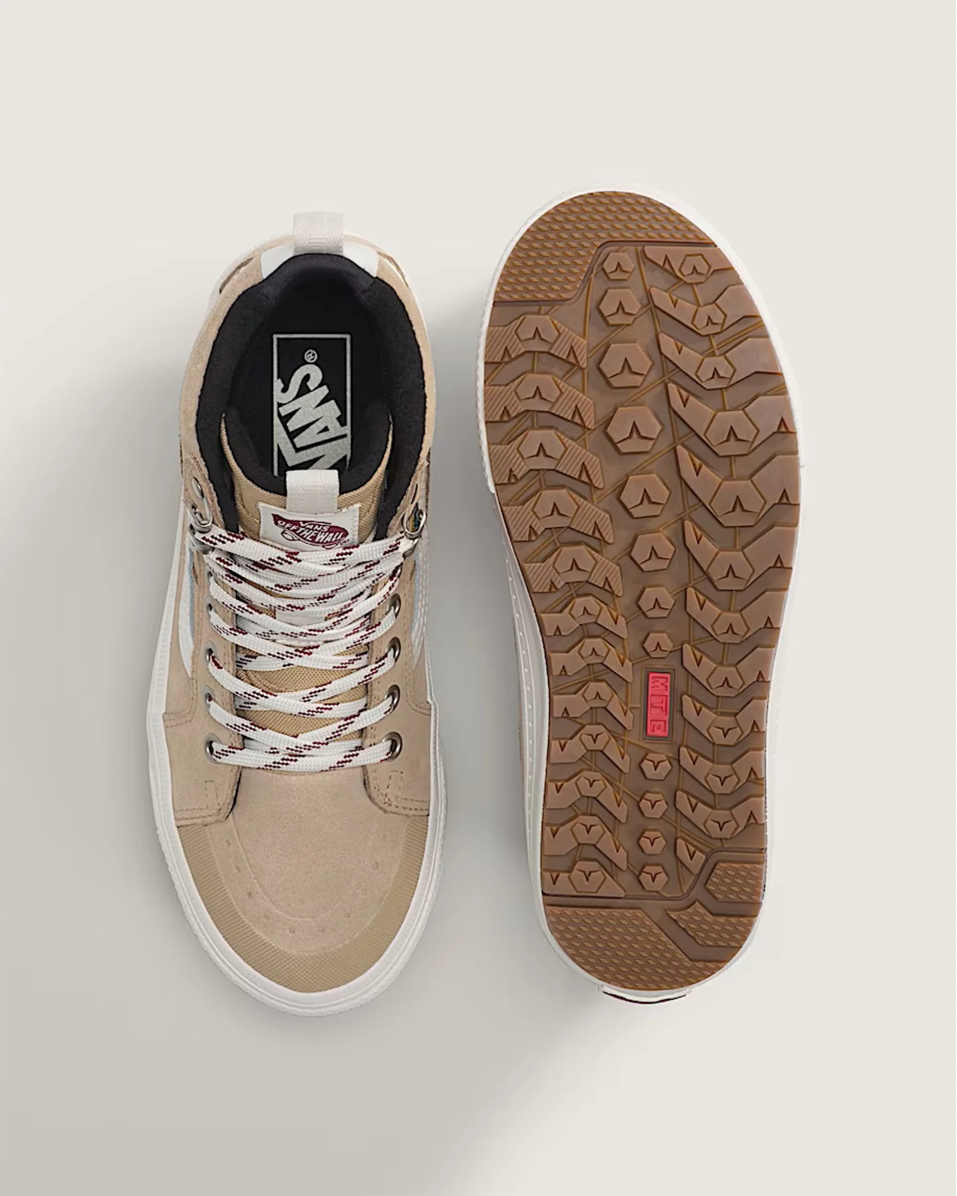 Sk8-Hi Waterproof Insulated Shoe - Brown/White - Image 3