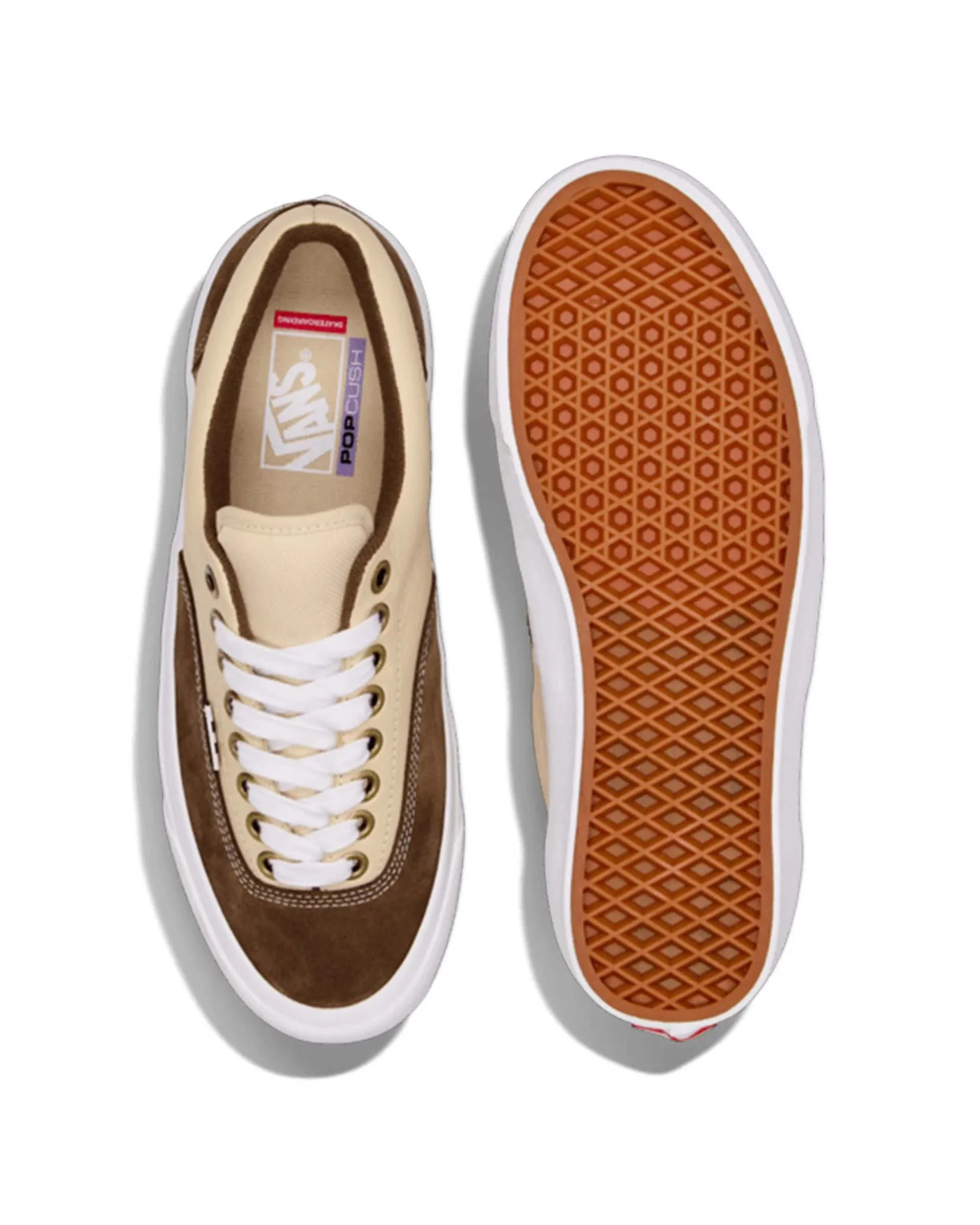 Skate Era Stub Shoes - Brown/Tan - Image 3