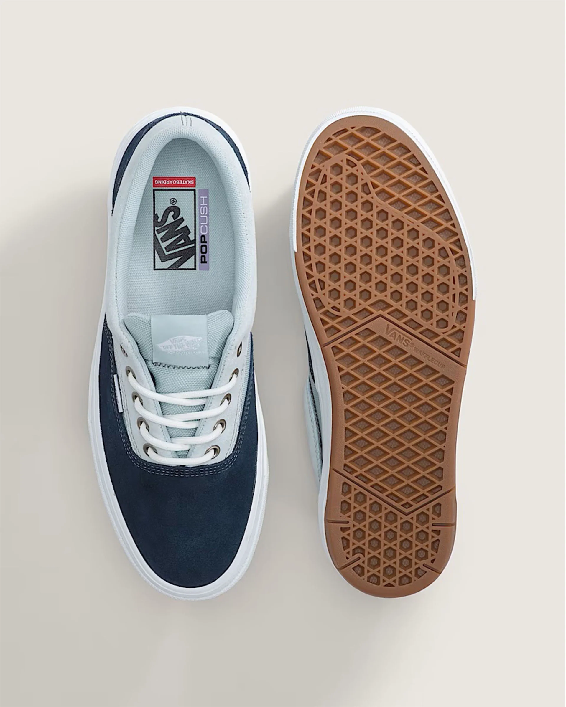 Skate Era Wafflecup Shoes - Navy Blue/Light Blue - Image 3