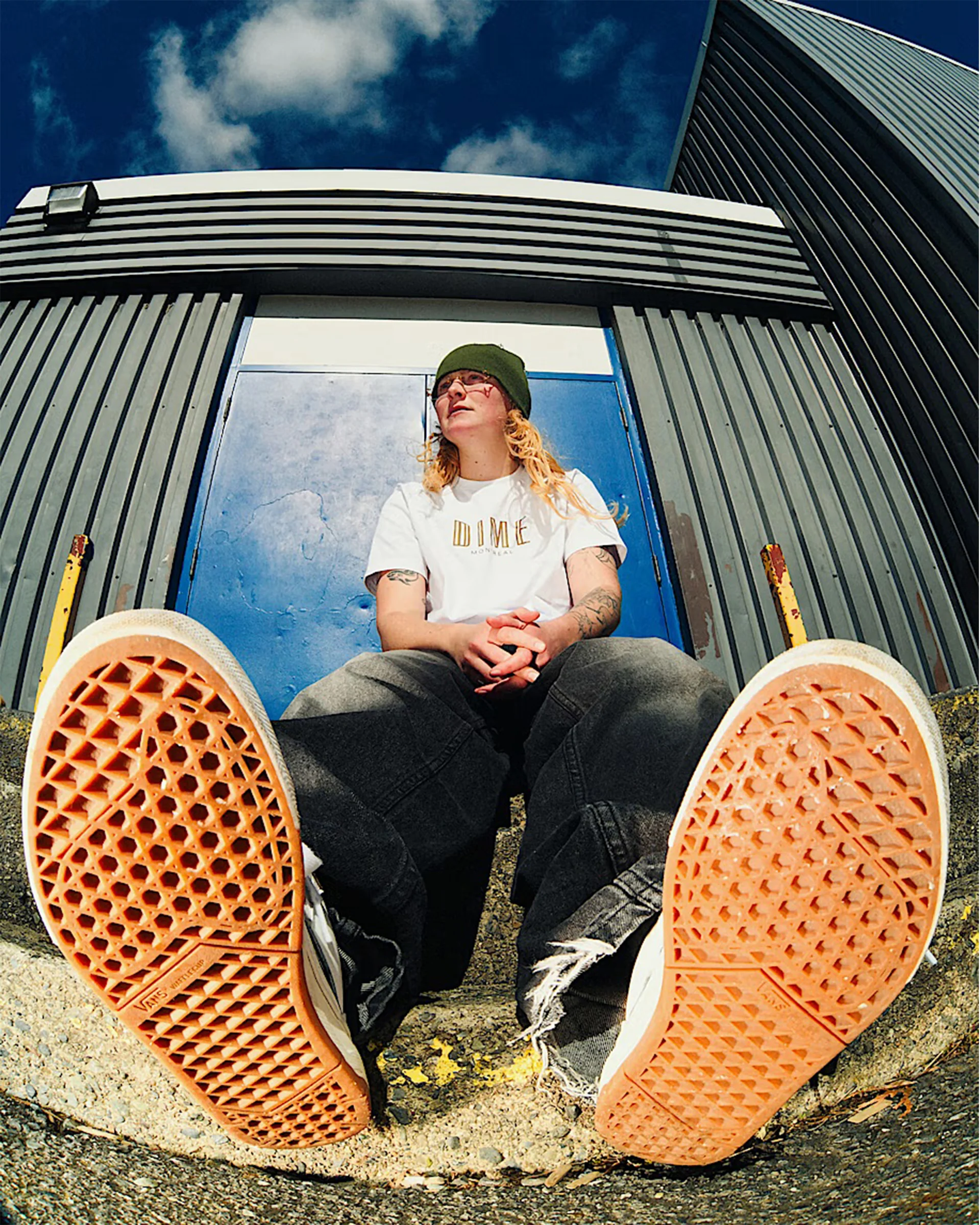Skate Half Cab Wafflecup Shoe - Una Farrar Utility Block Blanc De Blanc - Image 10
