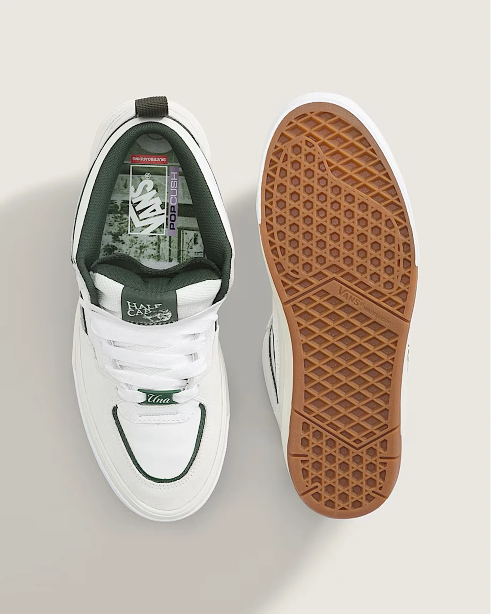 Skate Half Cab Wafflecup Shoe - Una Farrar Utility Block Blanc De Blanc - Image 3