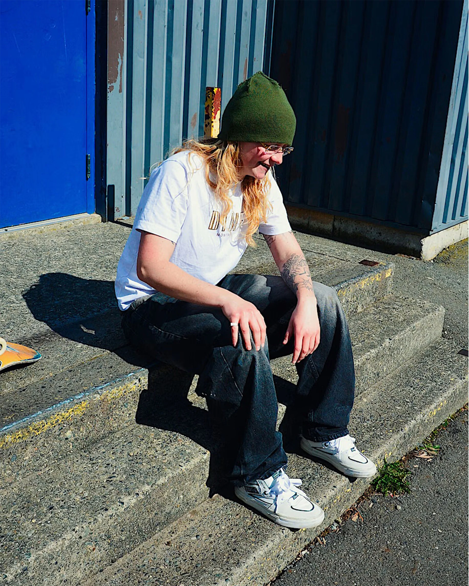 Skate Half Cab Wafflecup Shoe - Una Farrar Utility Block Blanc De Blanc - Image 8