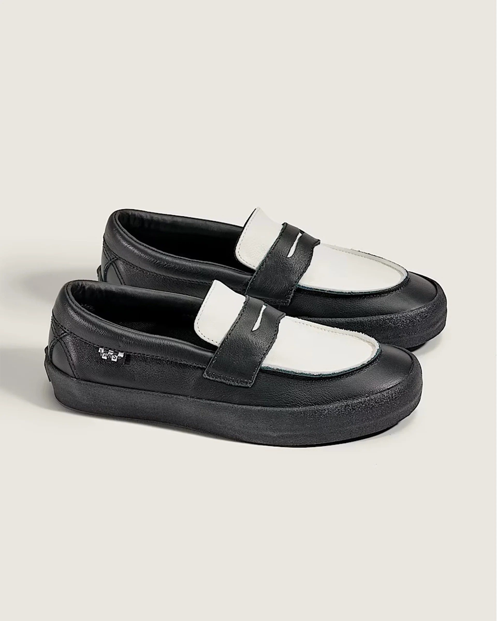 Skate Loafer Shoe - Black/White - Image 2