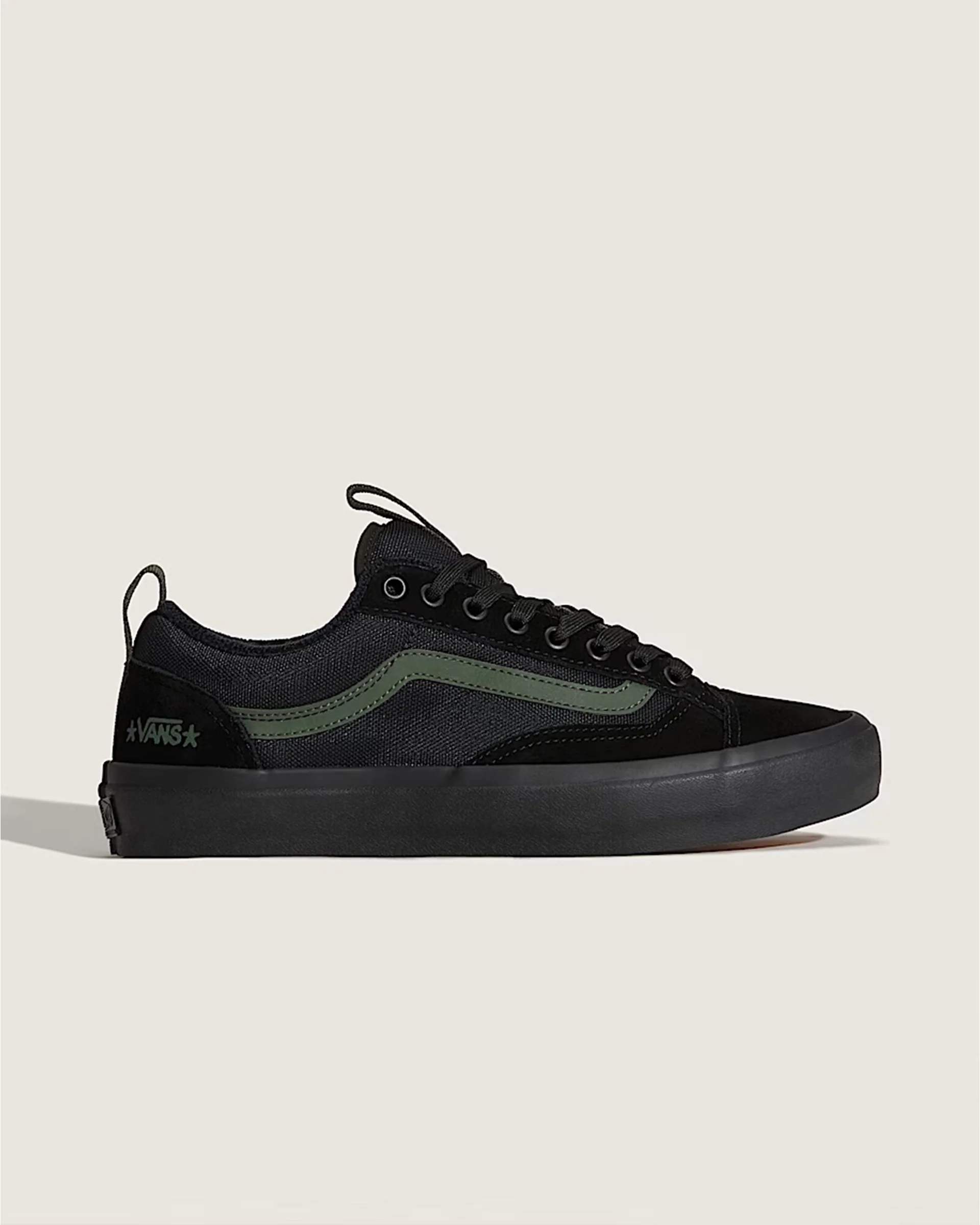 Skate Old Skool 36+ Shoe by Atiba Jefferson - Black/Dark Green - Image 6