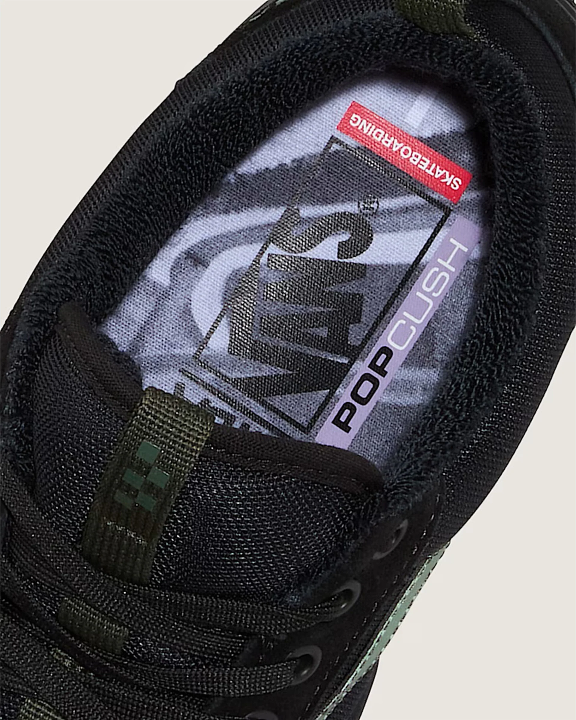 Skate Old Skool 36+ Shoe by Atiba Jefferson - Black/Dark Green - Image 7