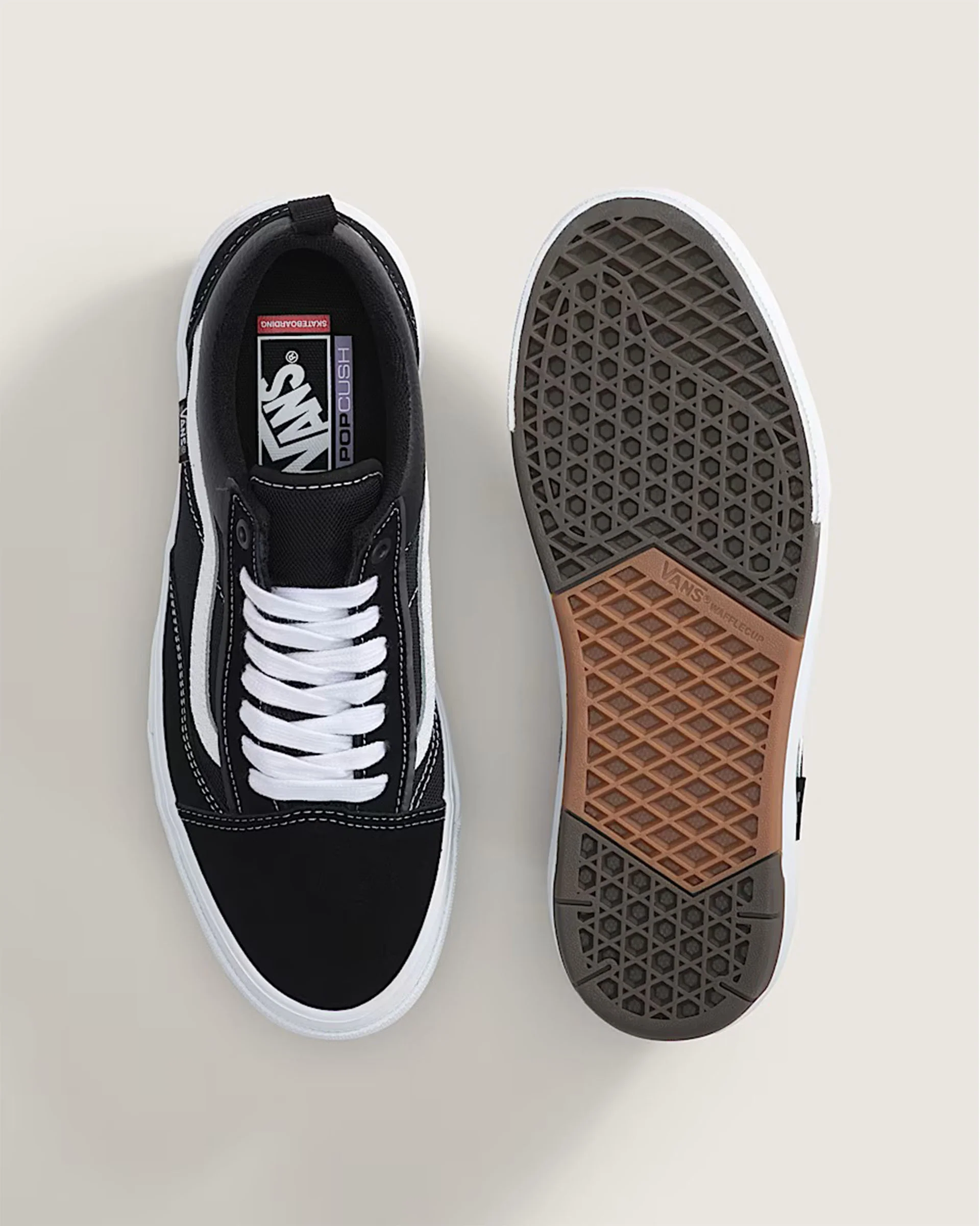 Skate Old Skool Wafflecup Shoe - Black/White - Image 3