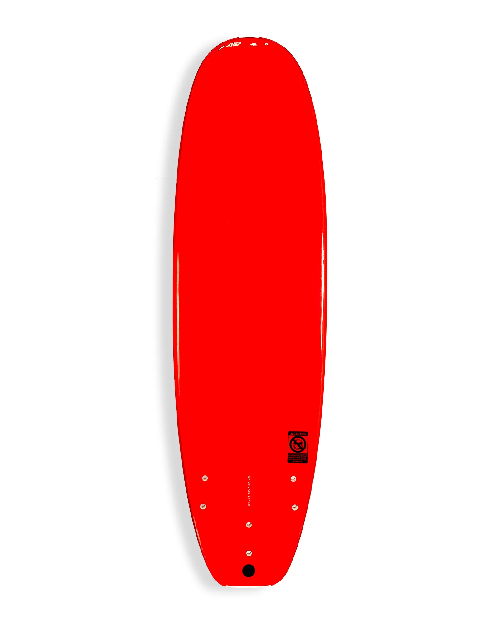 Skiff Softboard 6'6 - Red/White - Image 2