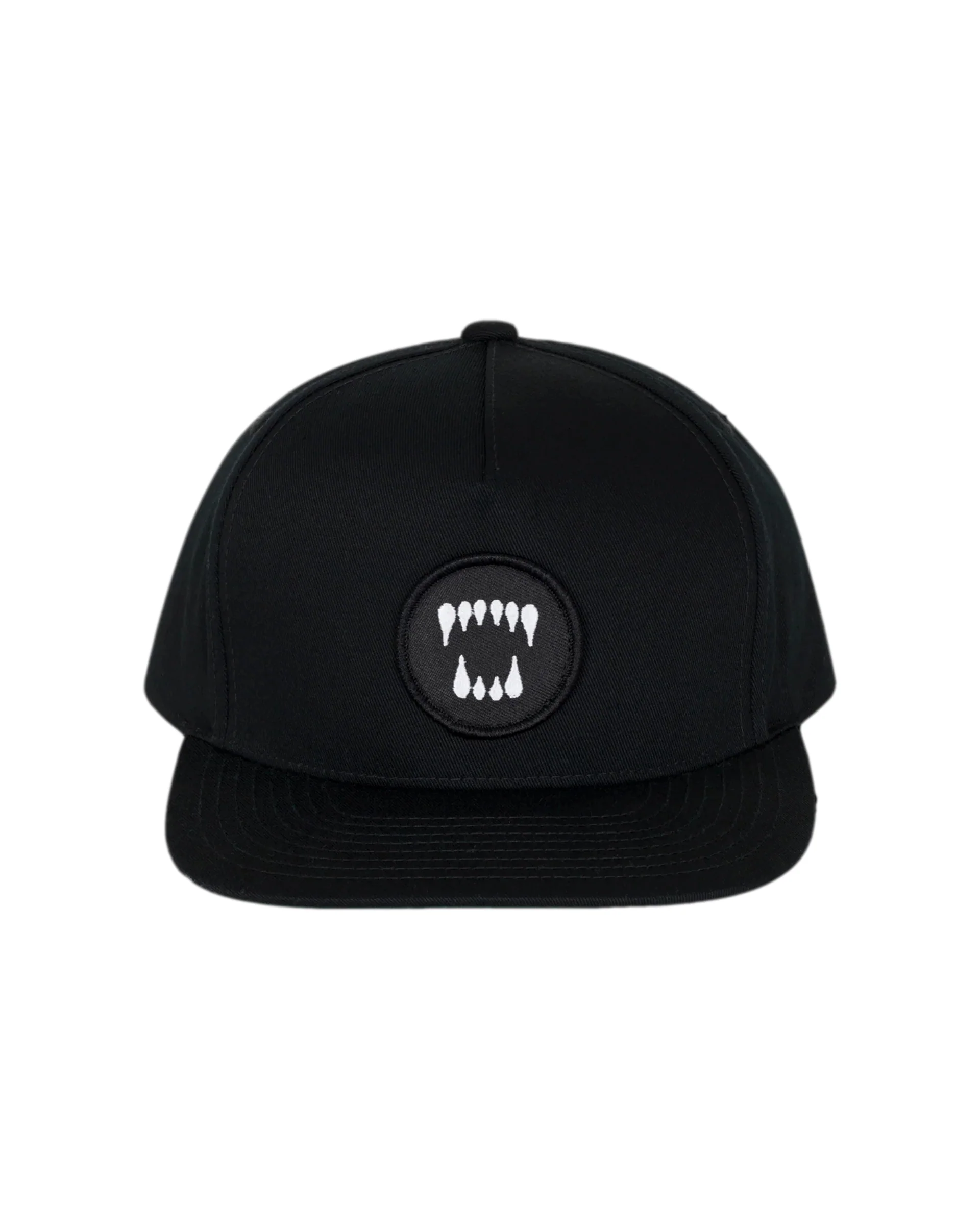Snapback Patch Hat - Black