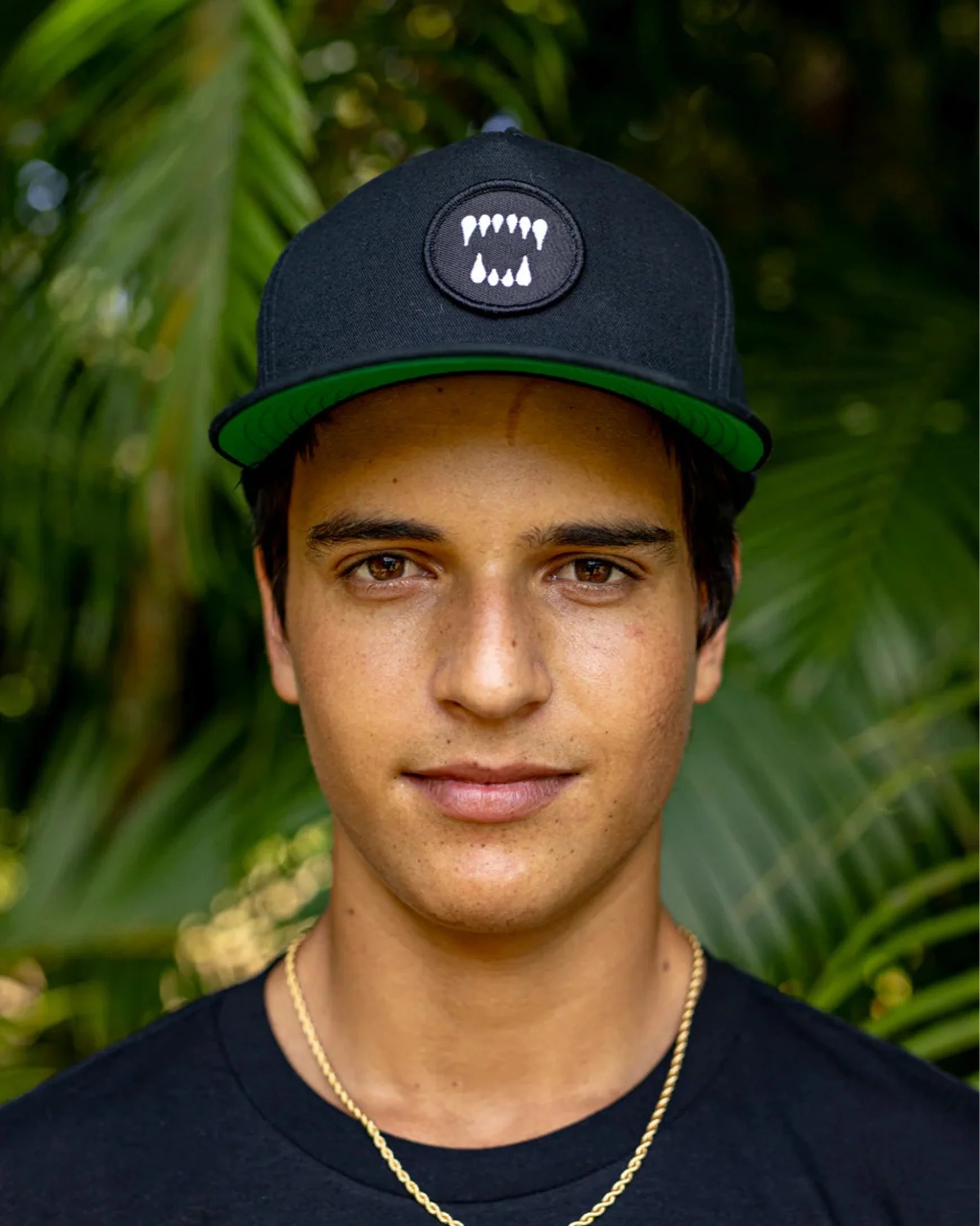 Snapback Patch Hat - Black - Image 2