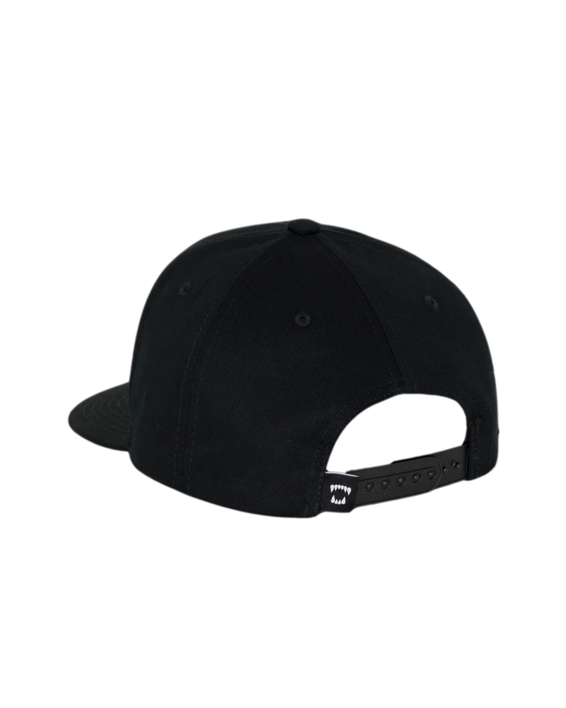 Snapback Patch Hat - Black - Image 4