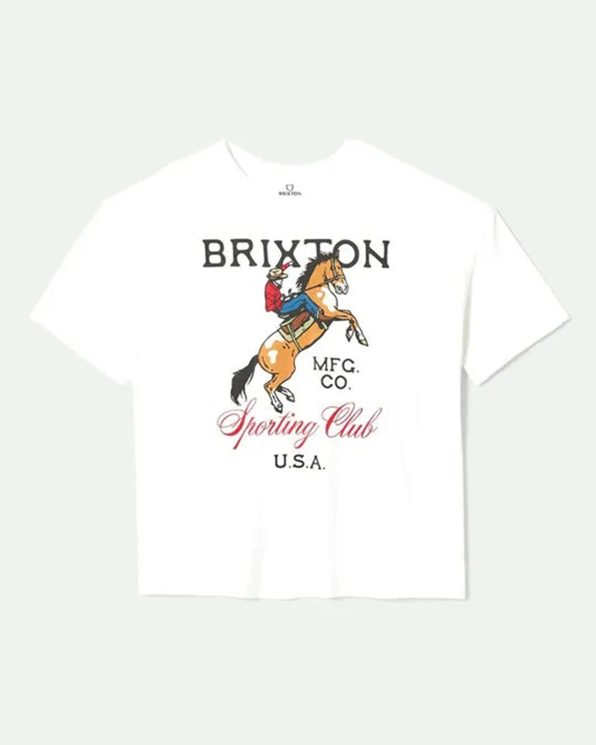 Sporting Club Oversized Boyfriend T-Shirt - White - Image 2