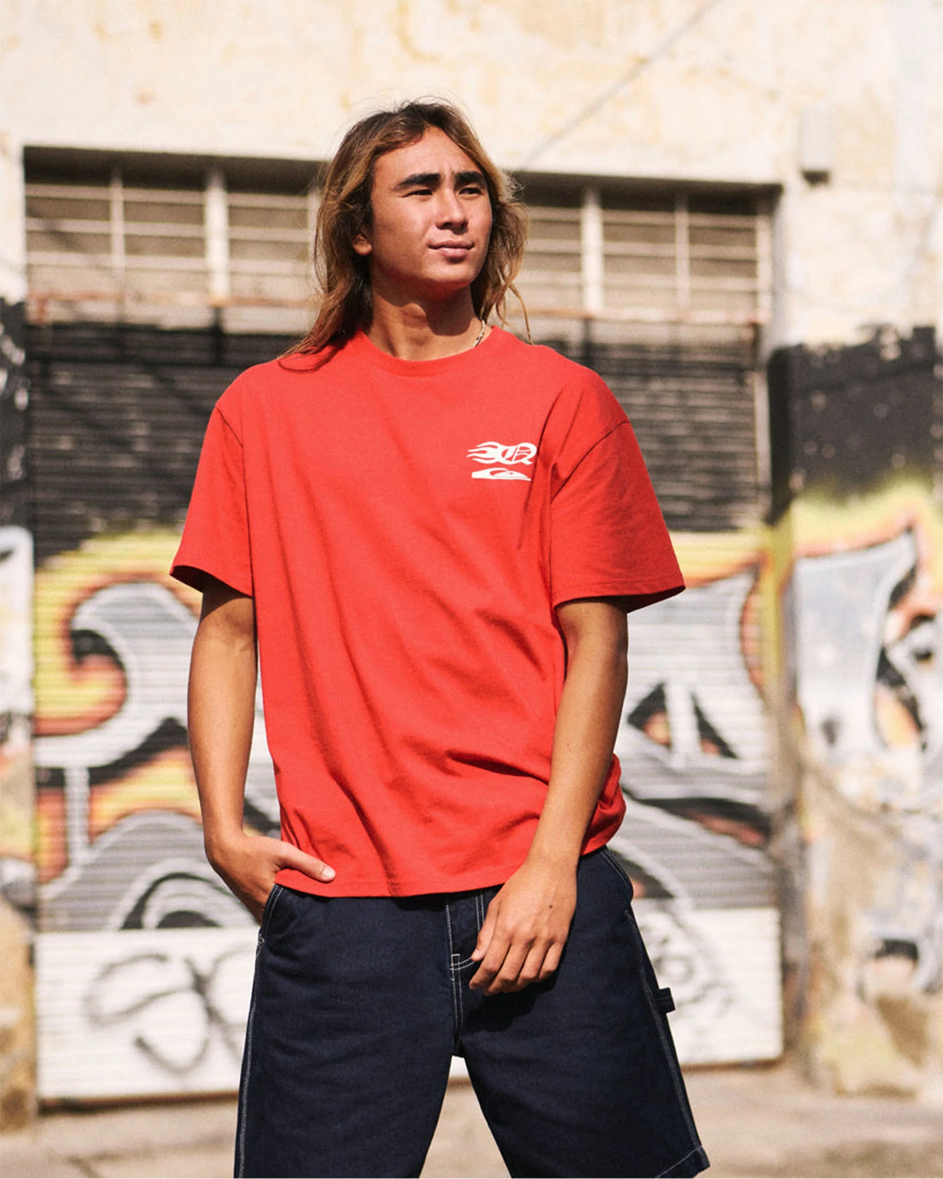 Stacked Mercury S/S T-Shirt - Salsa - Image 2