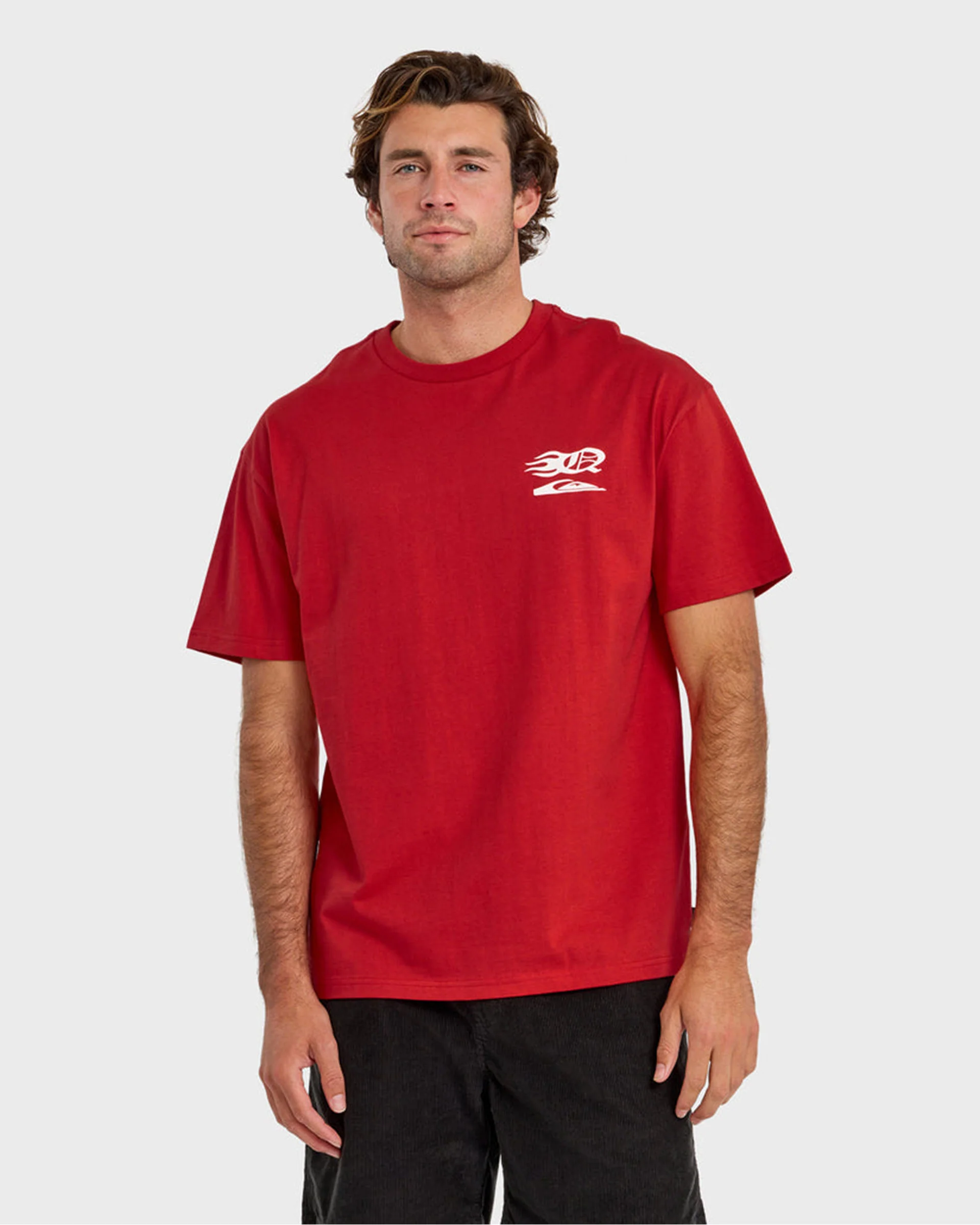 Stacked Mercury S/S T-Shirt - Salsa - Image 3