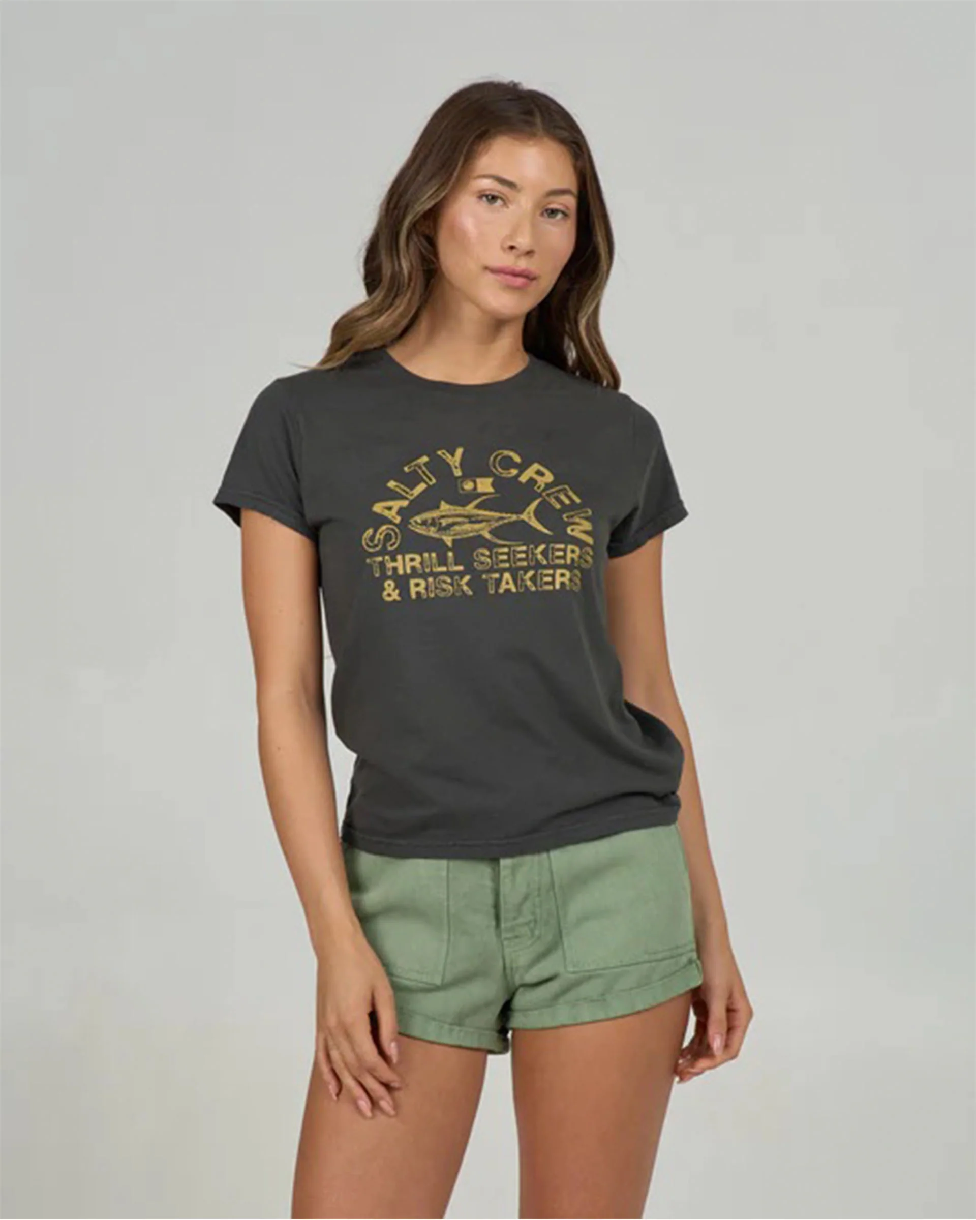Stamped Modern S/S T-Shirt - Charcoal