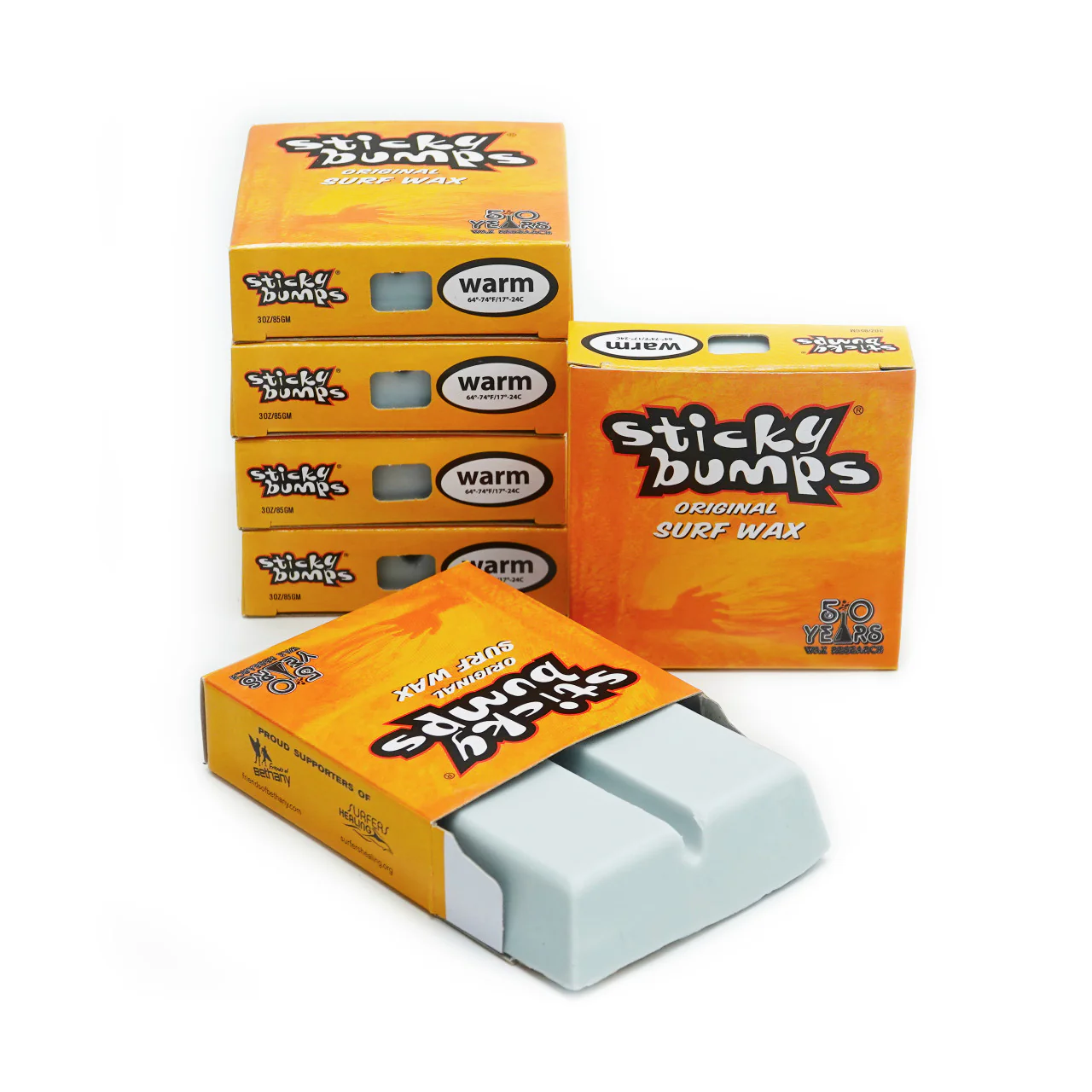 Sticky Bumps Original Surfboard Wax - Warm