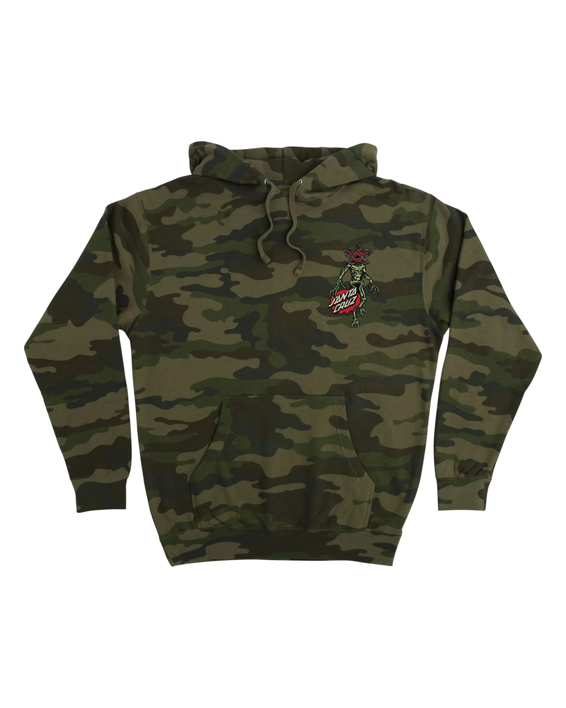Stranger Things Demogorgon Dot P/O Hoodie - Forest Camo
