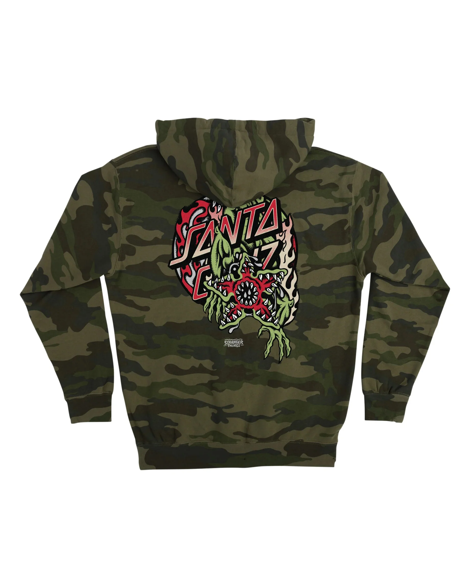 Stranger Things Demogorgon Dot P/O Hoodie - Forest Camo - Image 2