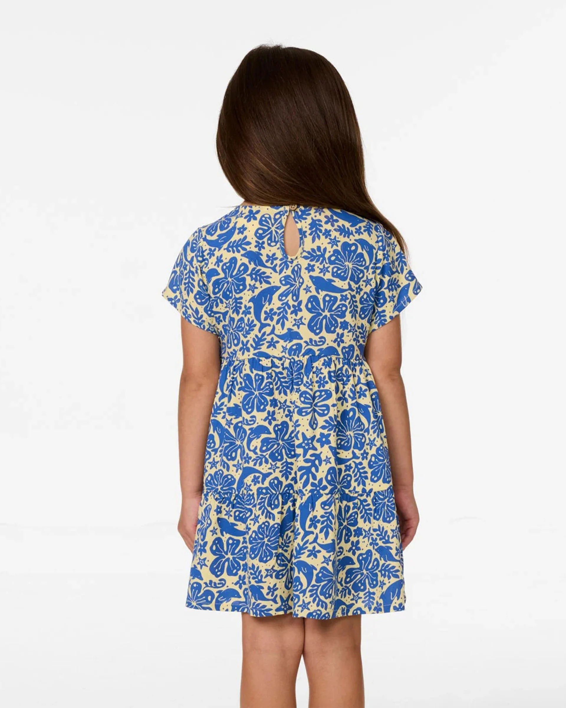 Girl's (0-6) Sun Swell Dress - Blue - Image 2