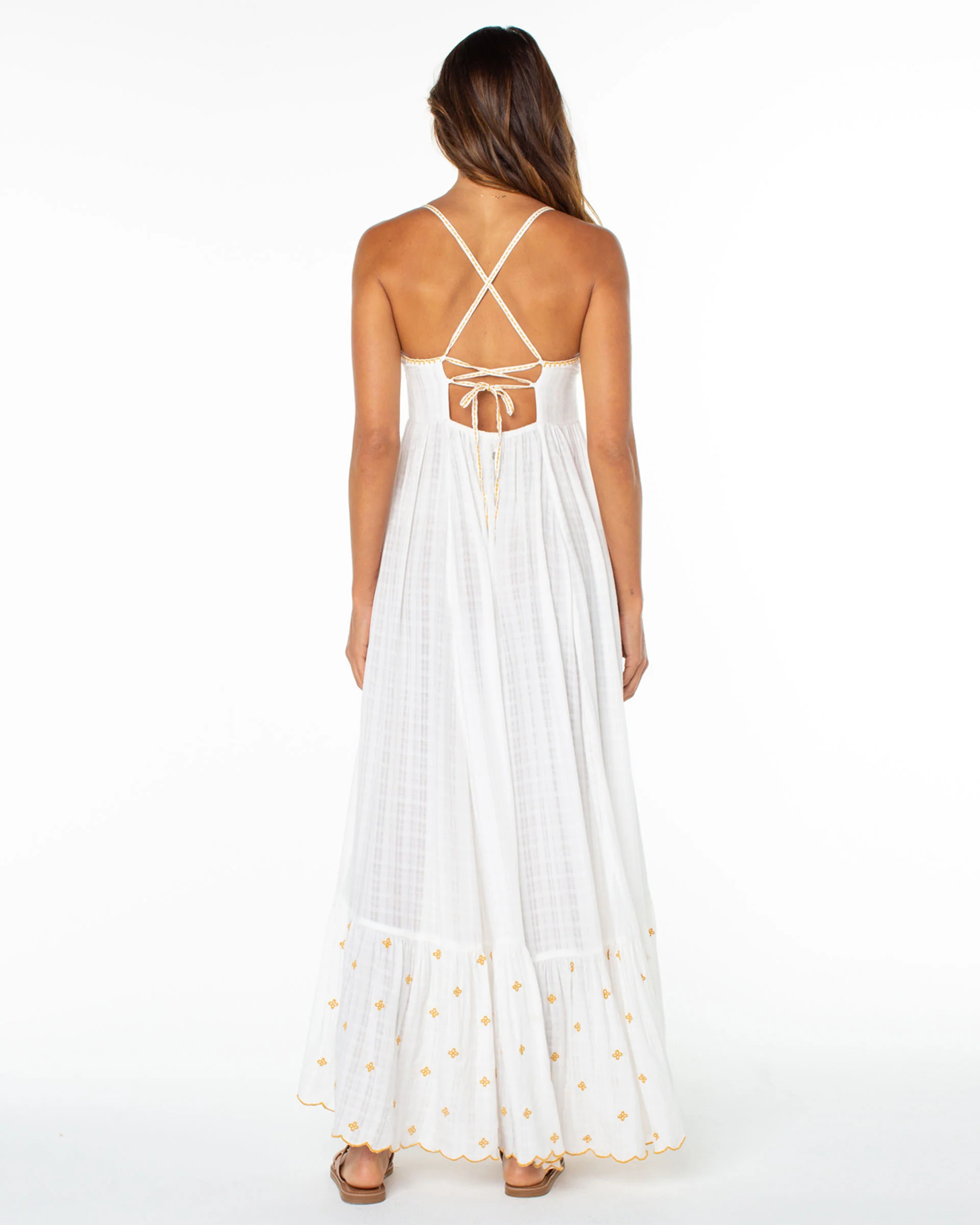Sunburst Maxi Dress - Cloud Dancer Solid - Image 2