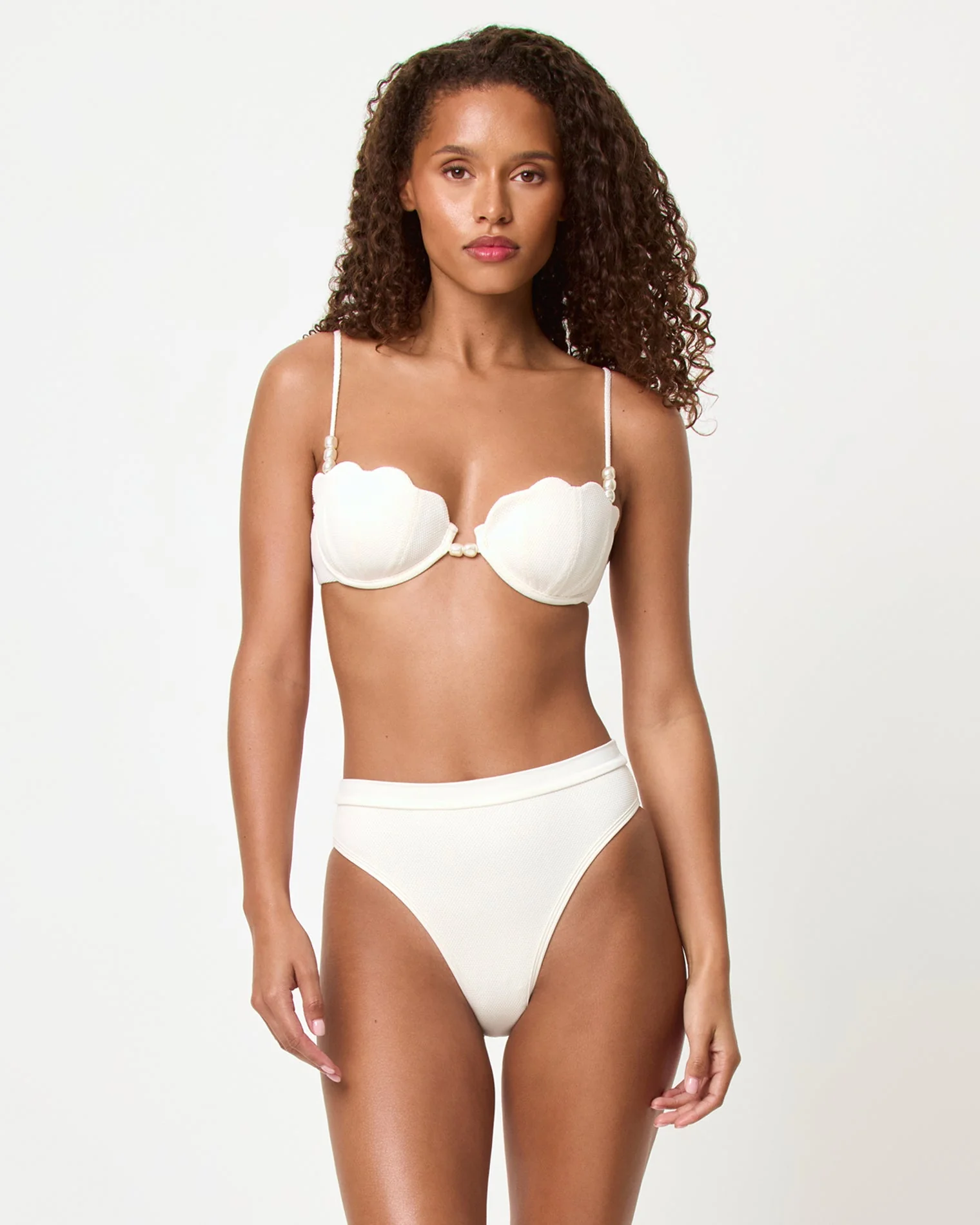 Sunrise Shell Bikini Top - Cream - Image 6