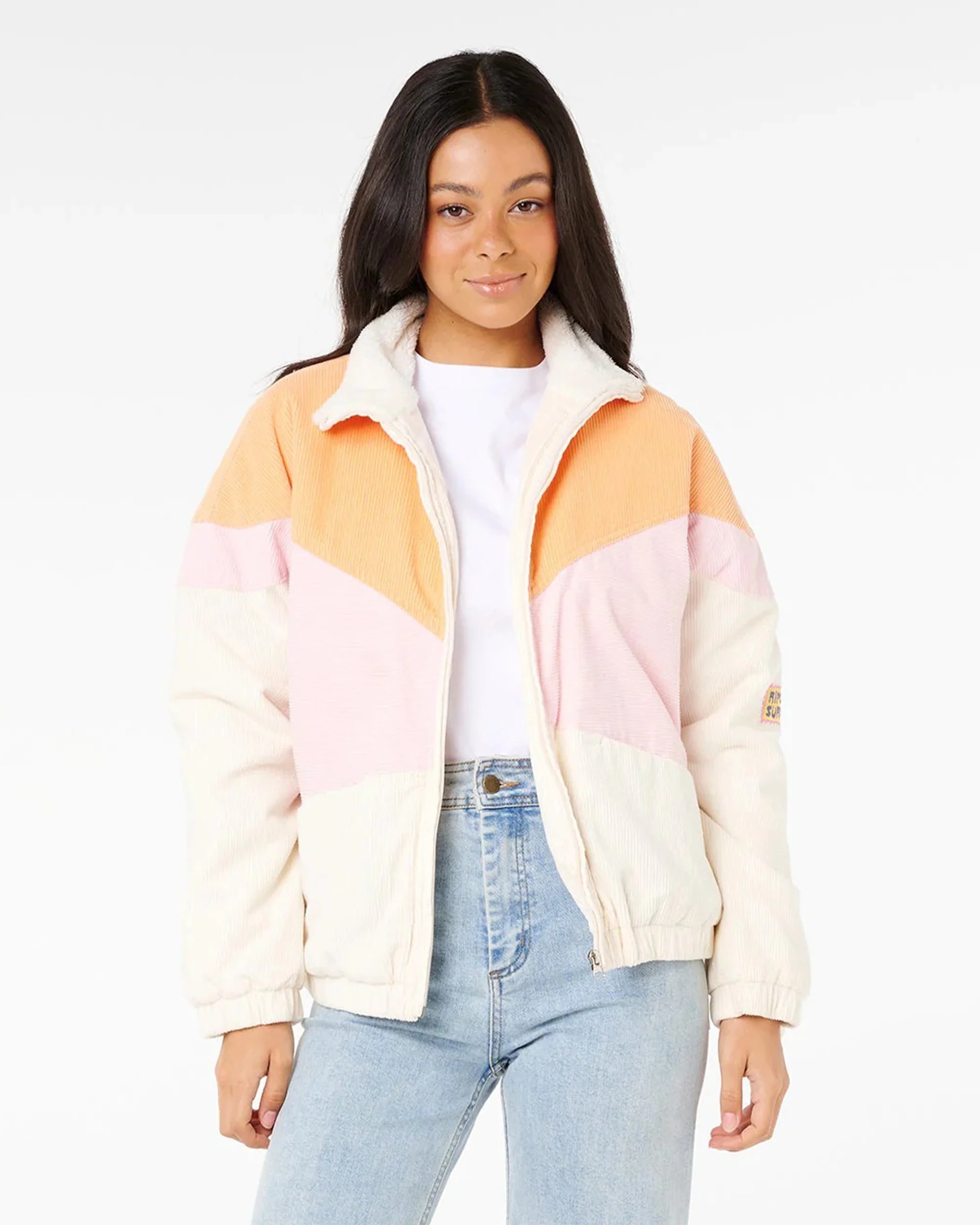 Sunset Luau Cord Jacket - Off White