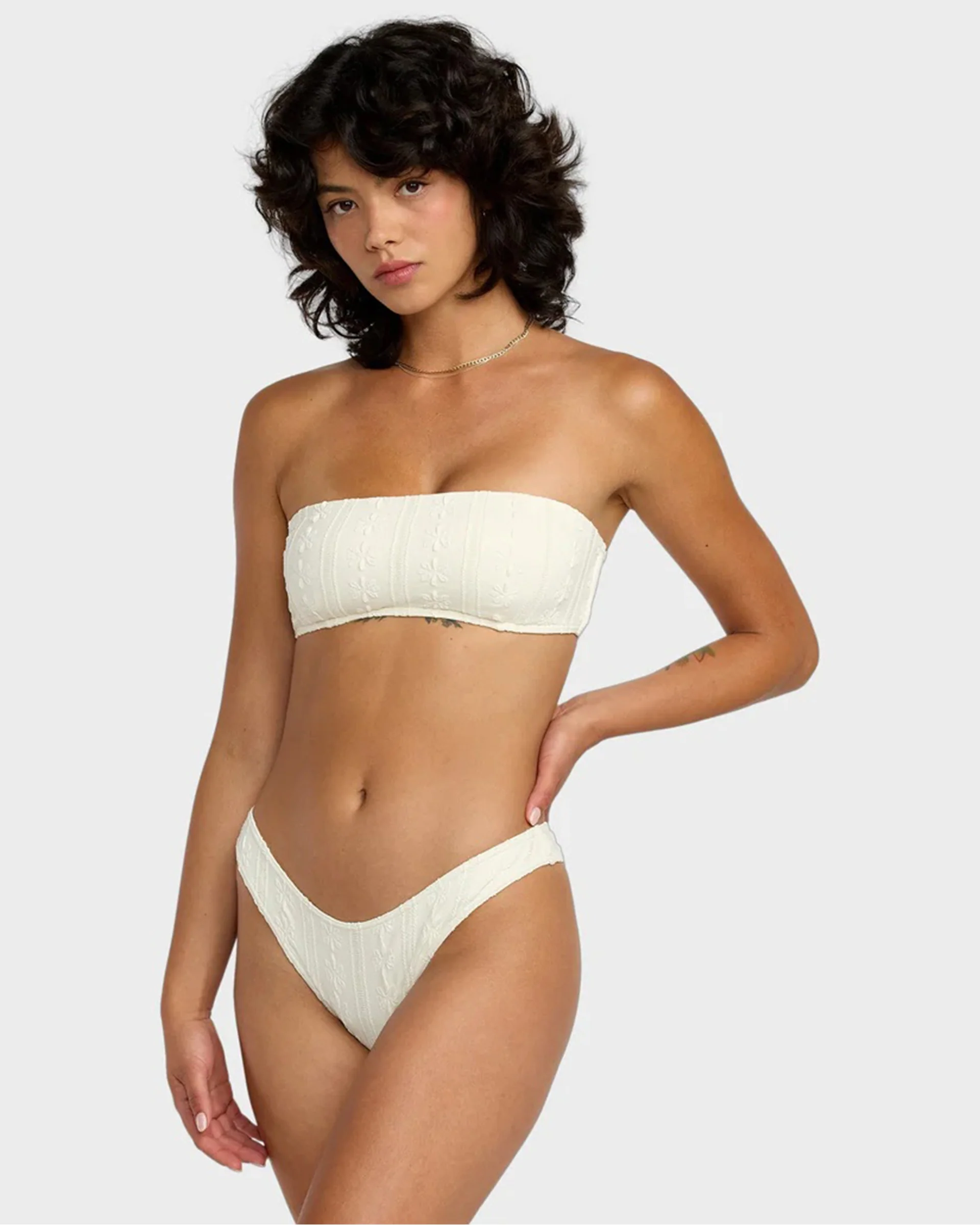 Sweetness Bandeau Bikini Top - Vanilla Latte - Image 3