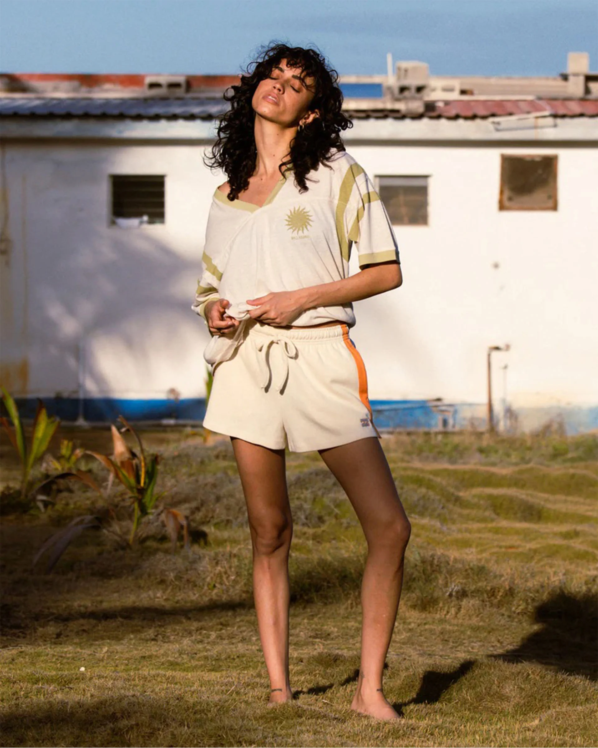 Team Beach S/S Knit Top - Whitecap - Image 2