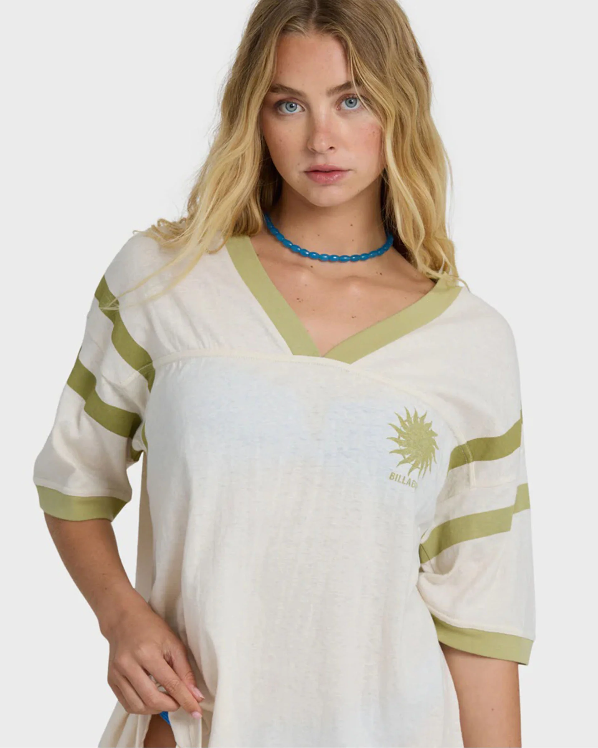 Team Beach S/S Knit Top - Whitecap - Image 4
