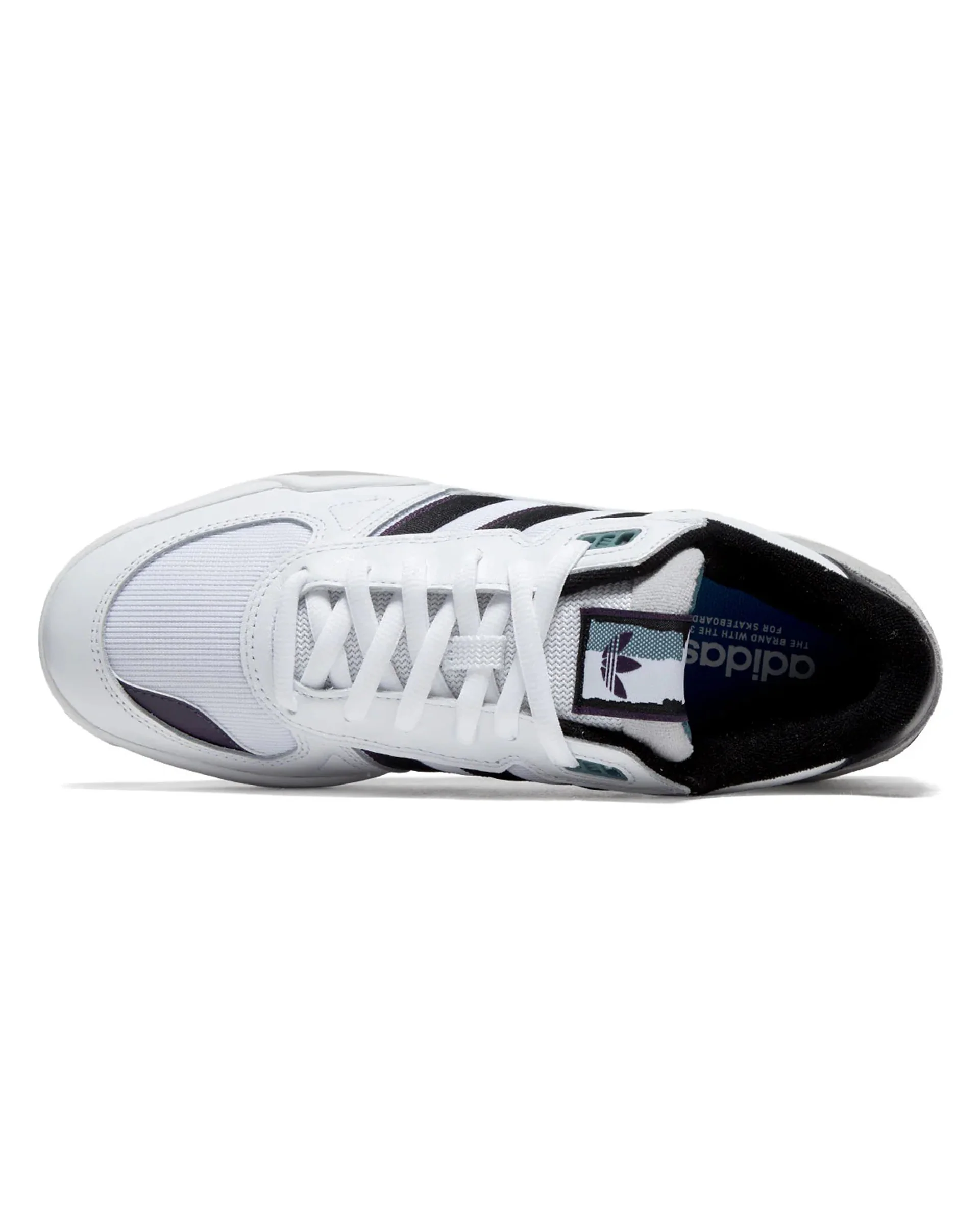 Tekkira Cup Shoes - White/Core Black/Aura Purple - Image 3