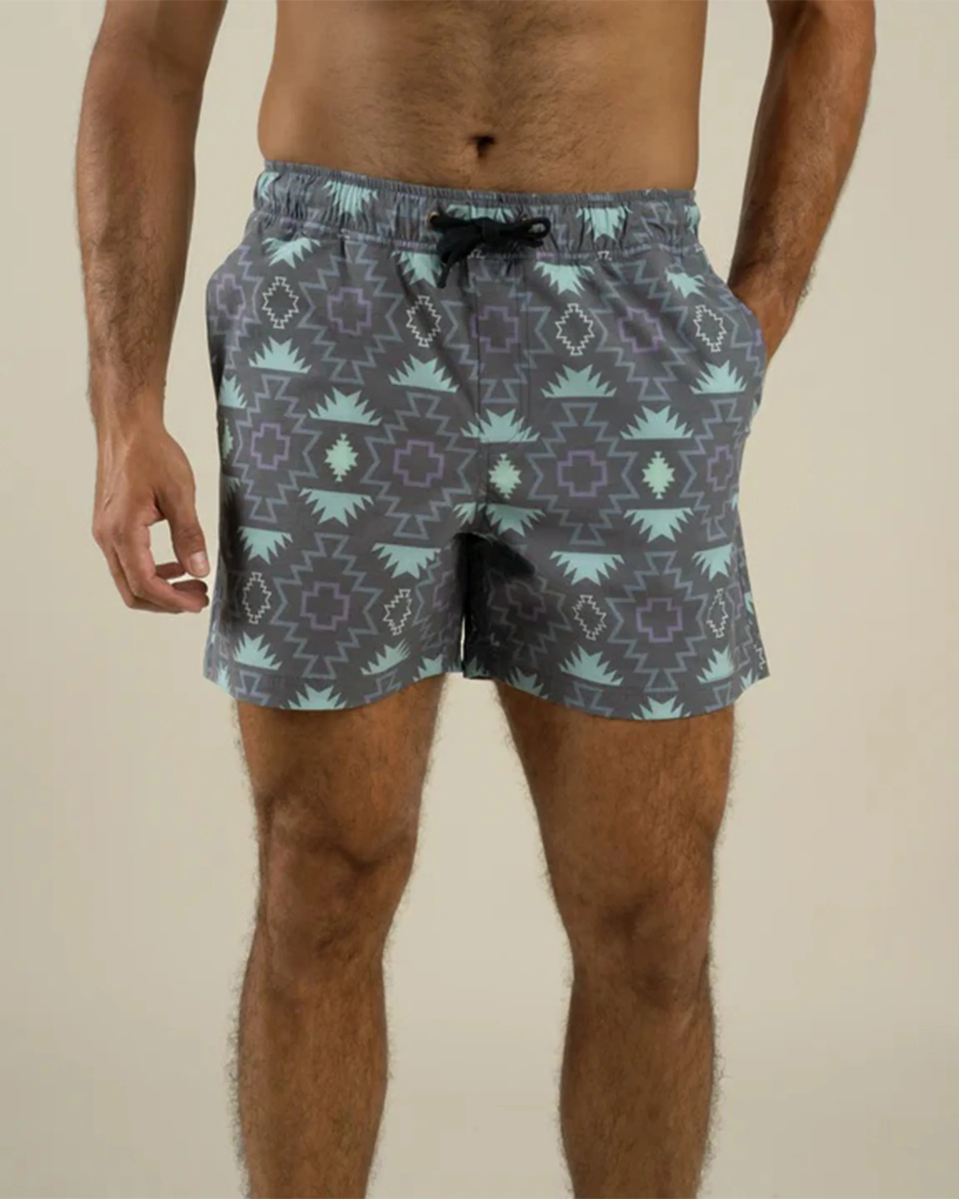 The Barton Elastic Boardshort - Chevron Dark - Image 3