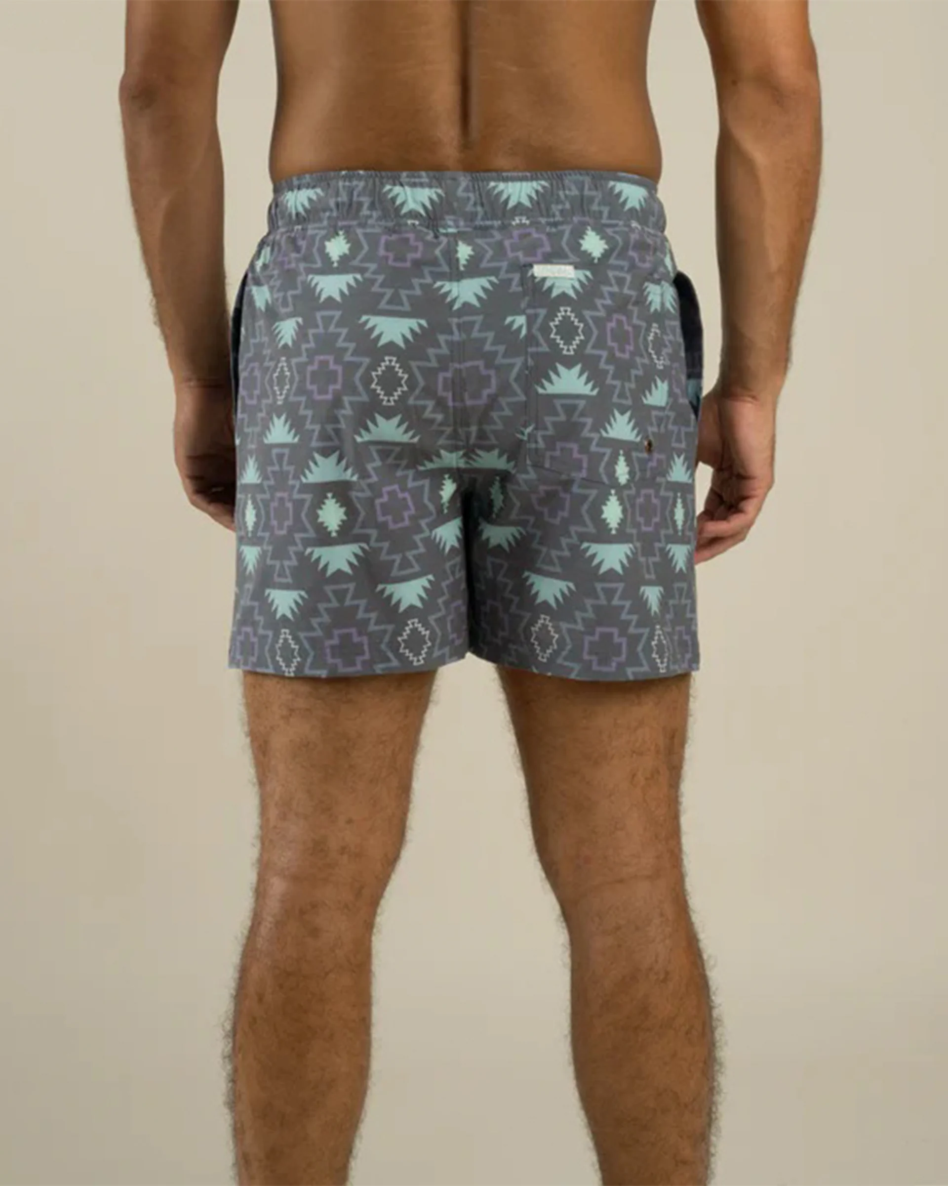 The Barton Elastic Boardshort - Chevron Dark - Image 4