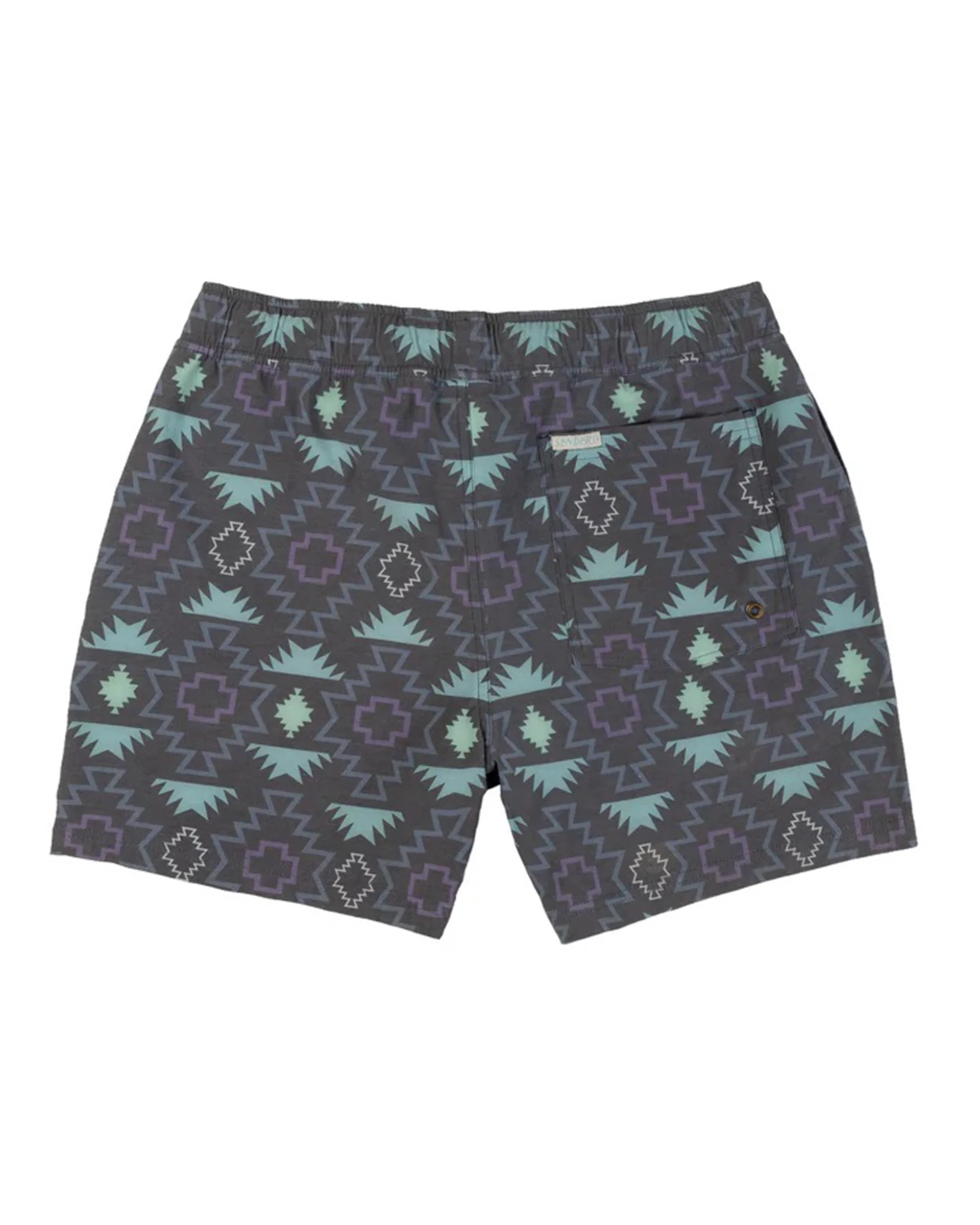 The Barton Elastic Boardshort - Chevron Dark - Image 6