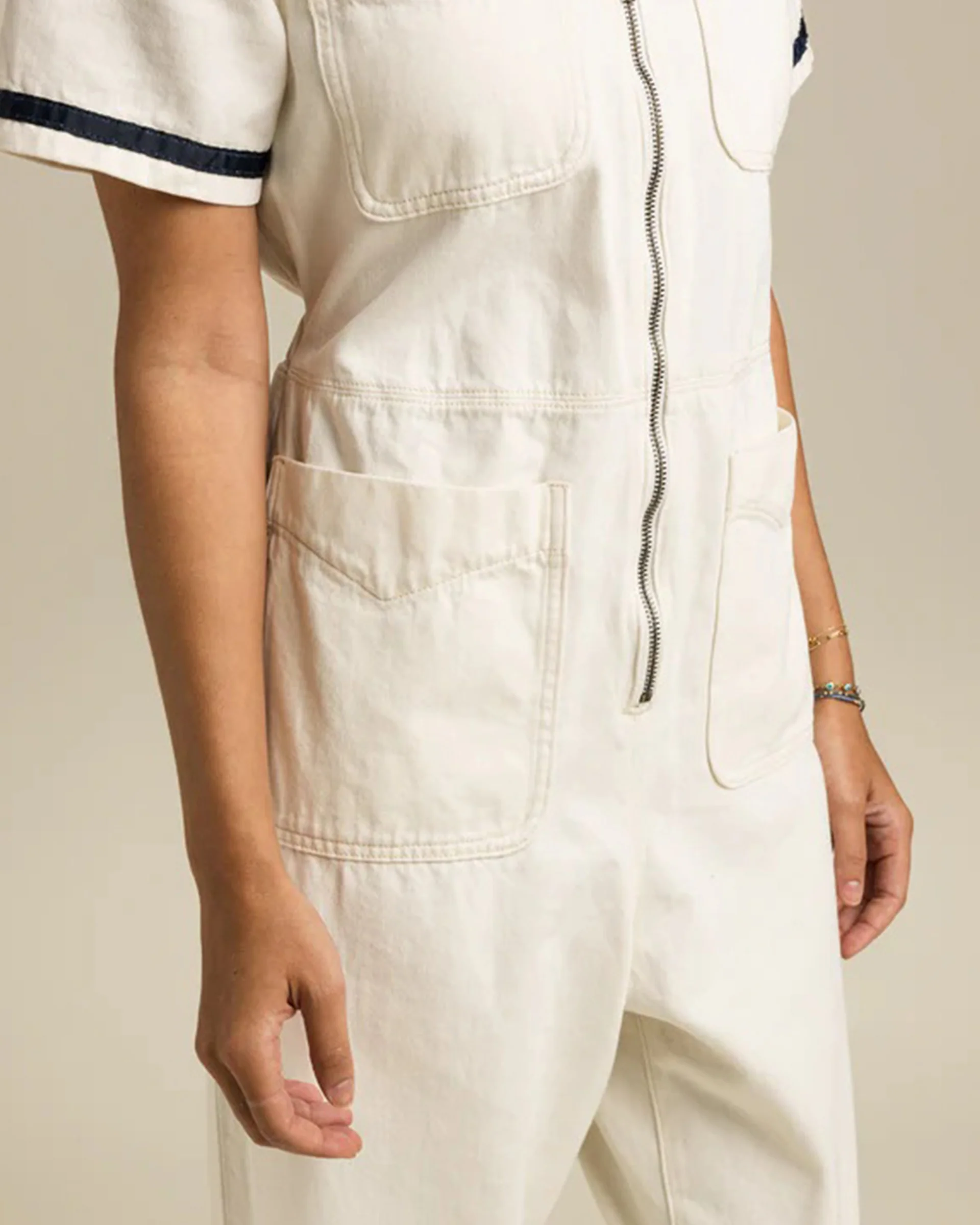 The Dolly Jumpsuit - Ecru - Image 5