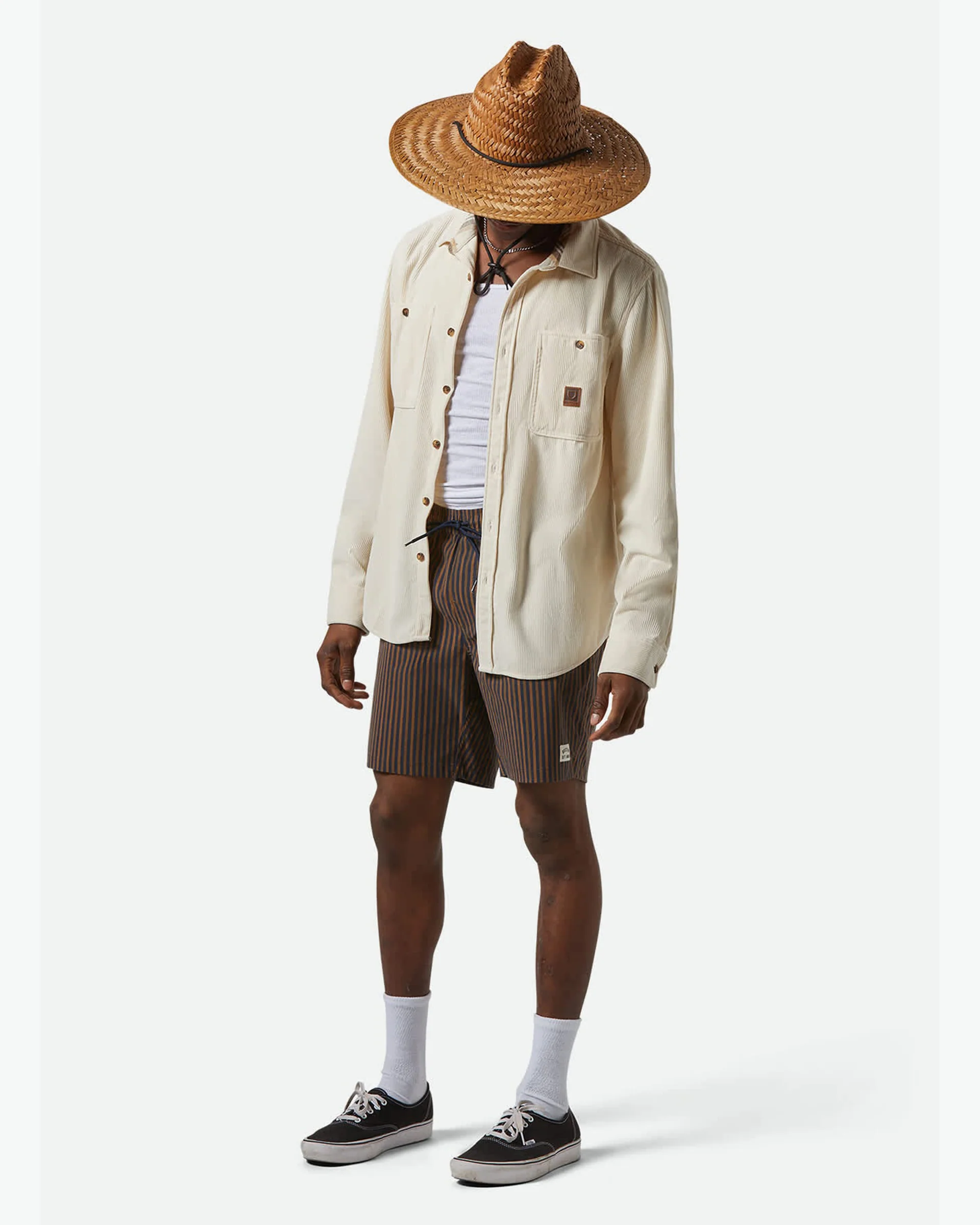 The Field Corduroy L/S Shirt - Whitecap - Image 2