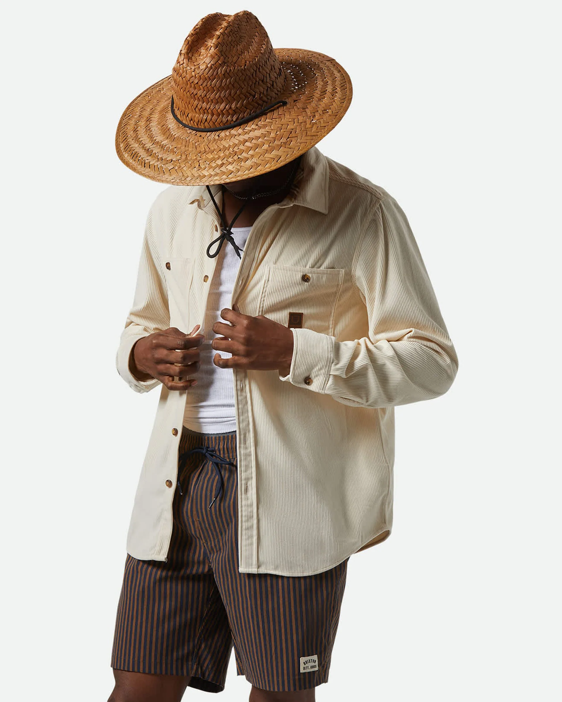 The Field Corduroy L/S Shirt - Whitecap - Image 3