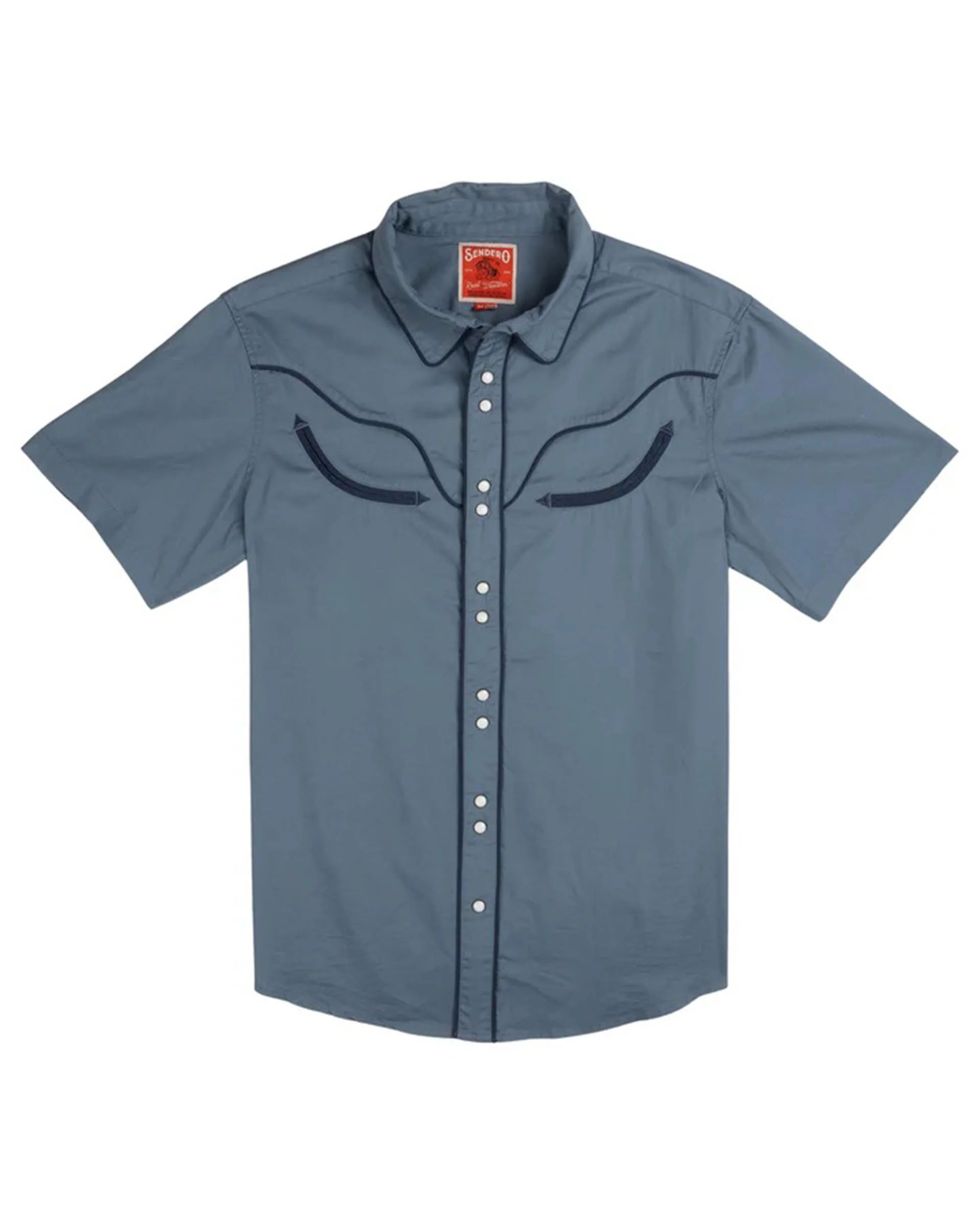 The Prescott Western Shirt - Faded Navy