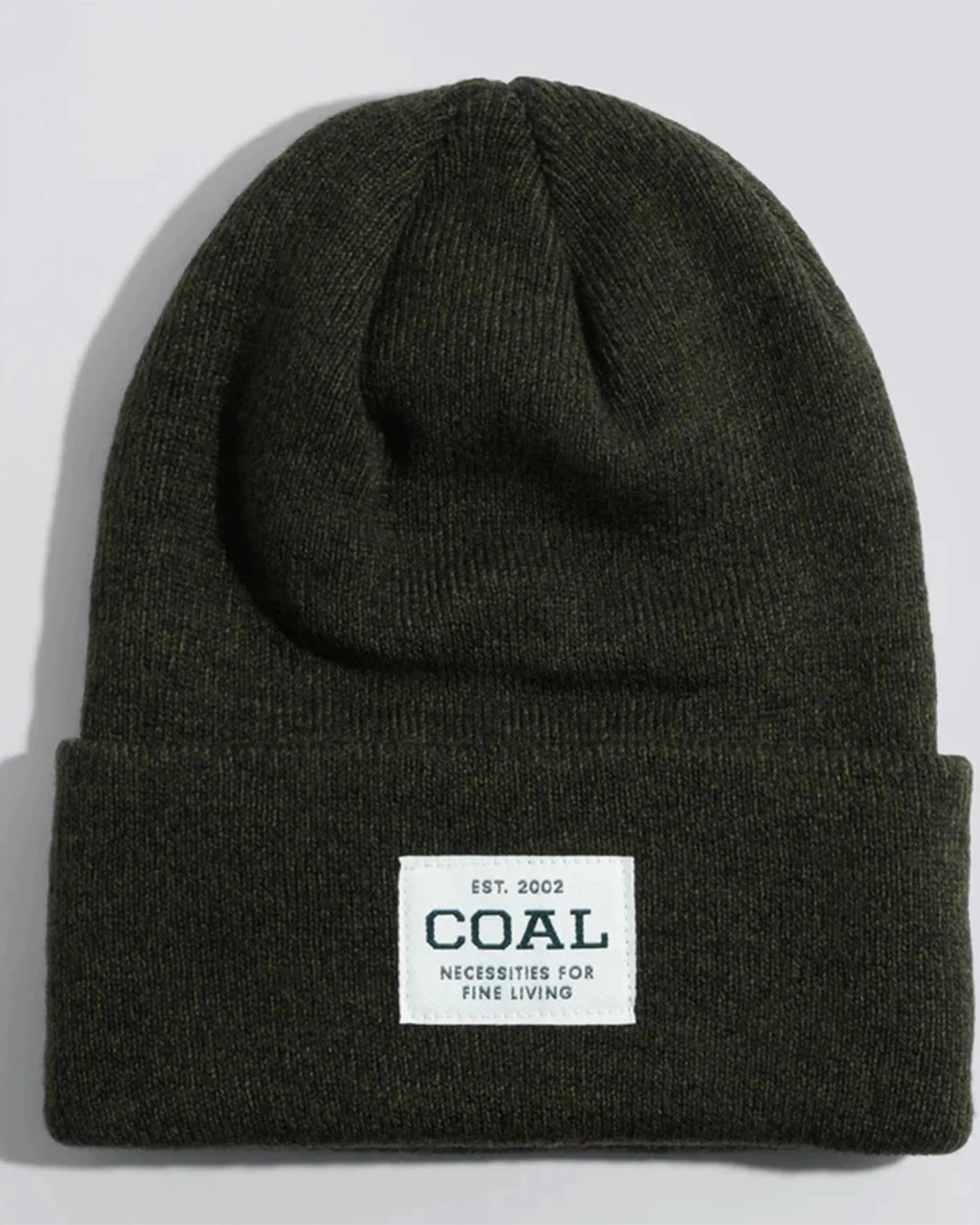 The Uniform Acrylic Knit Cuff Beanie - Olive Black Marle