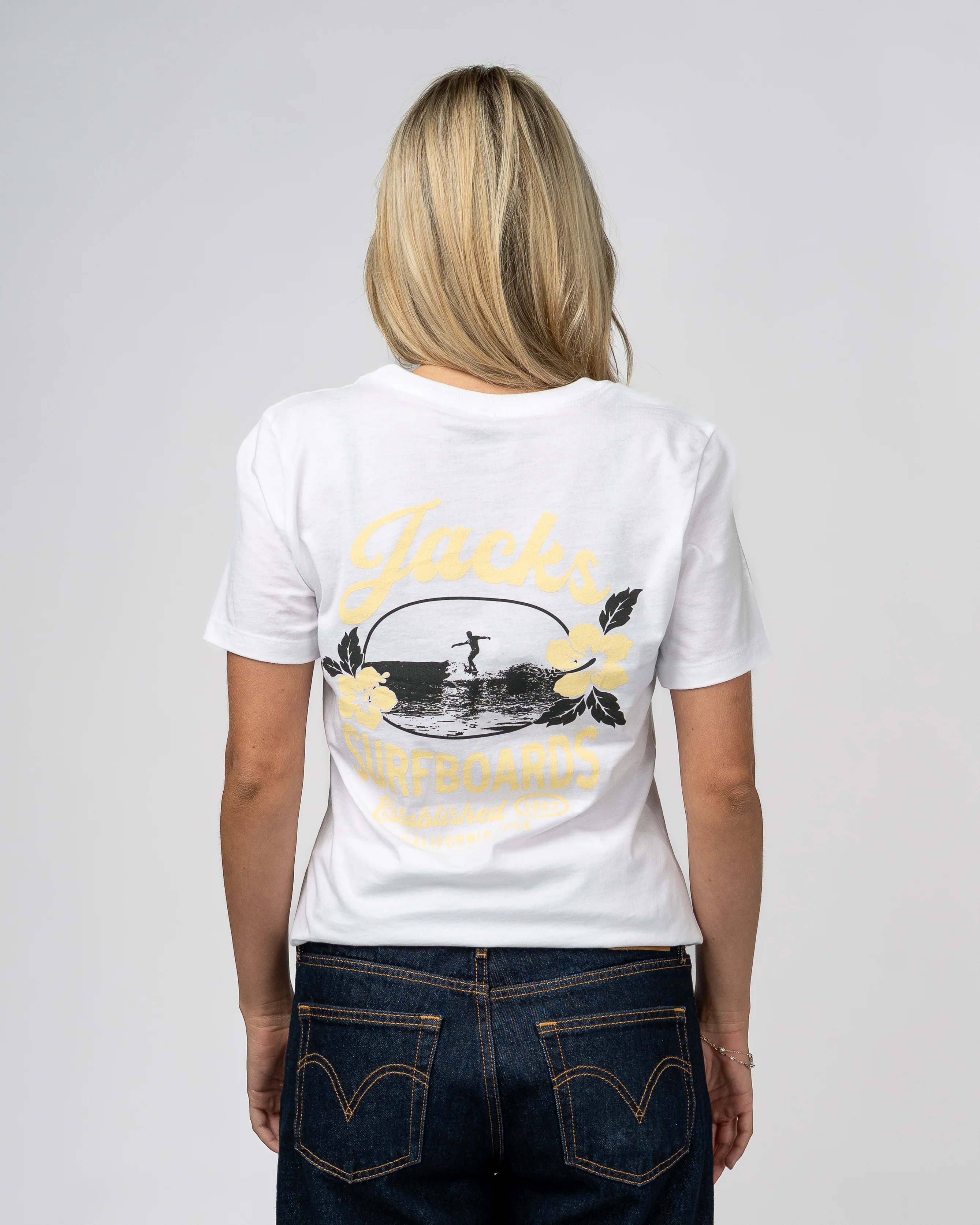 Tip Toe S/S Tee - White