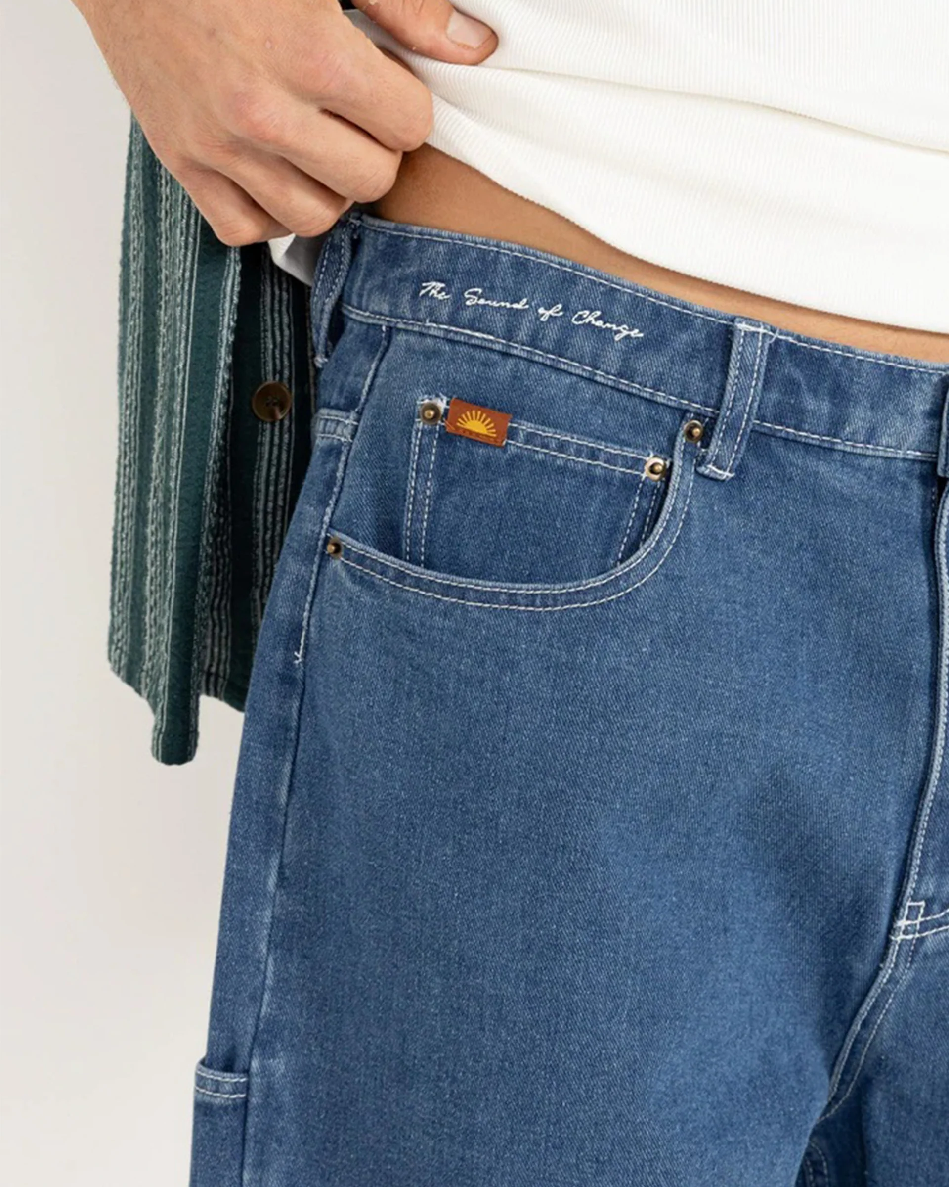 Toby Denim Short - Dark Blue Wash - Image 2